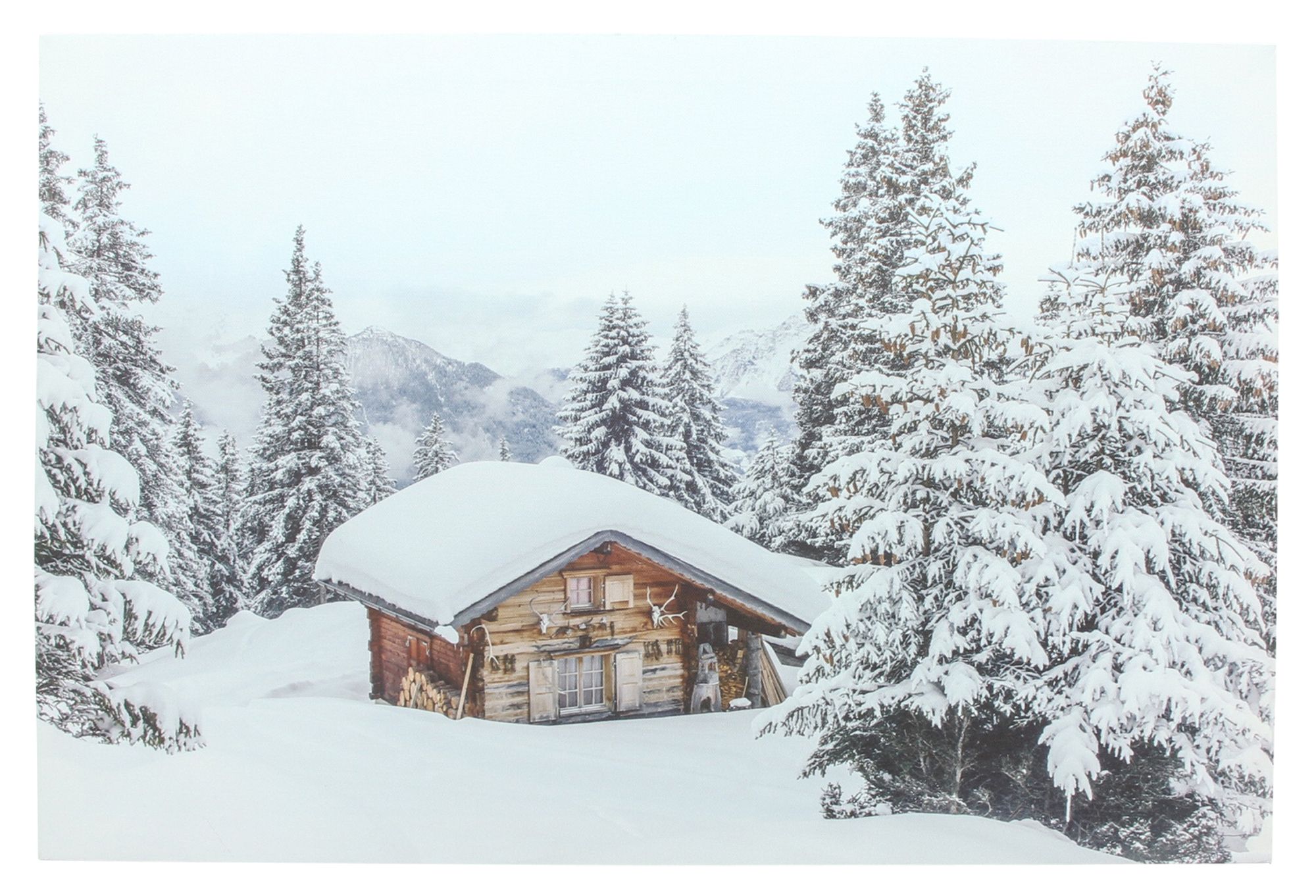 LED-Bild "Winter"  im Frank Flechtwaren Online Shop für Wanddeko kaufen
