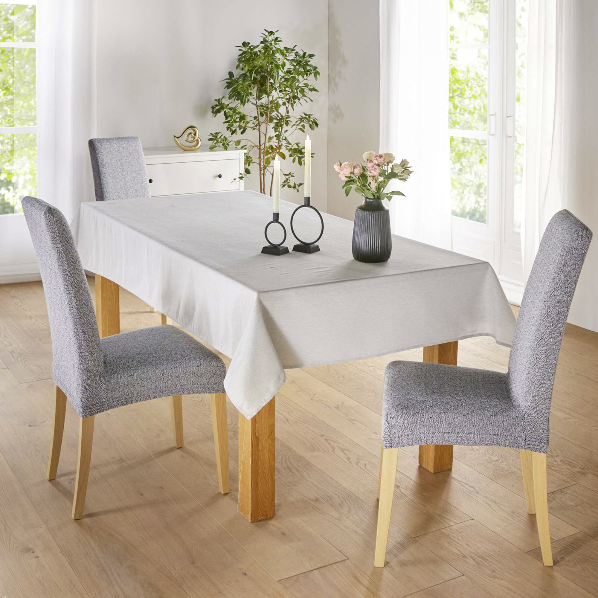 Tafeldecke "Light Grey"  im Frank Flechtwaren Online Shop kaufen