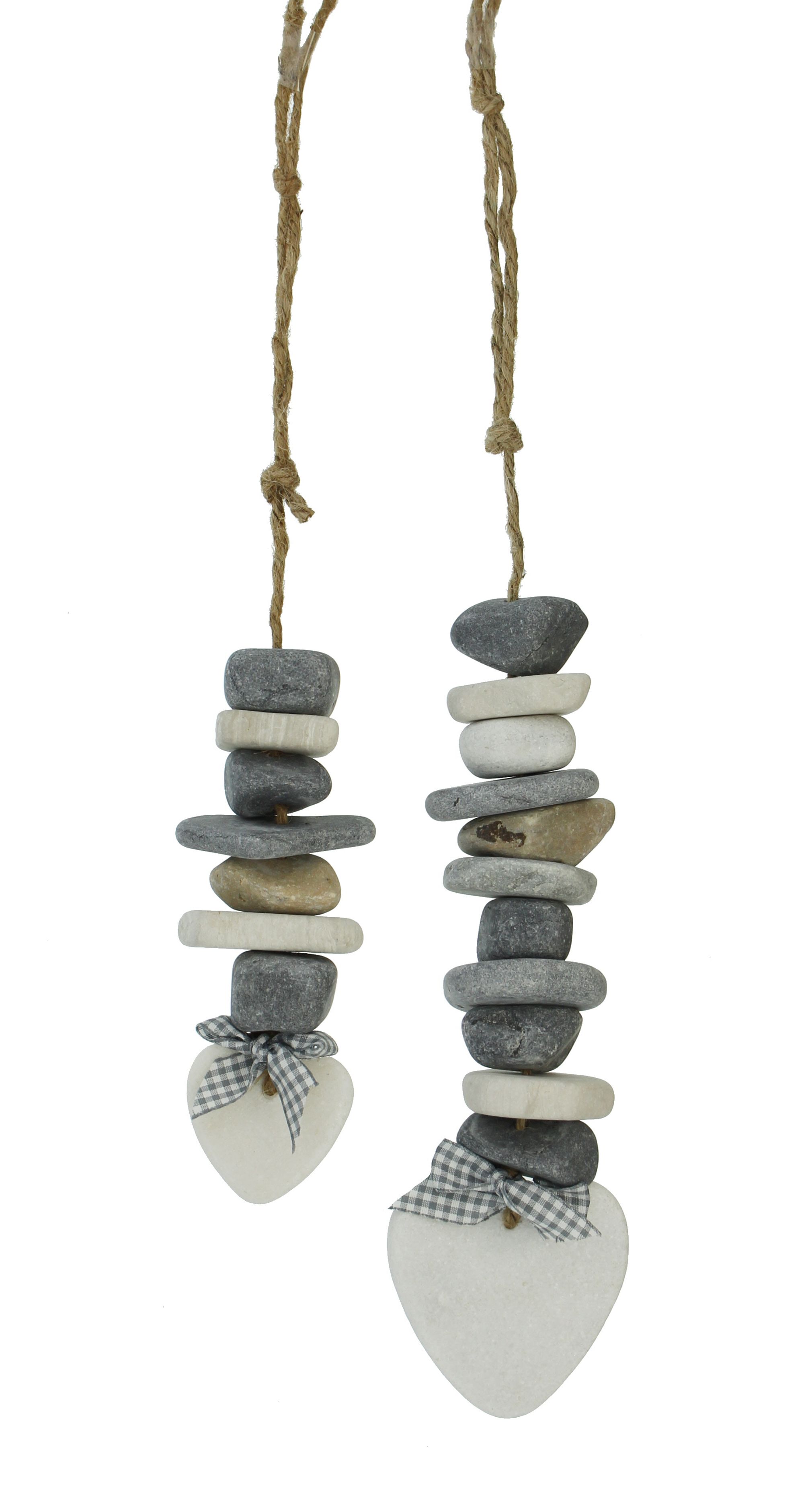 Hänger "Steinherz", 2er Set im Frank Flechtwaren Online Shop für Ostern kaufen Hänger "Steinherz", 2er Set im Frank Flechtwaren Online Shop für Ostern kaufen