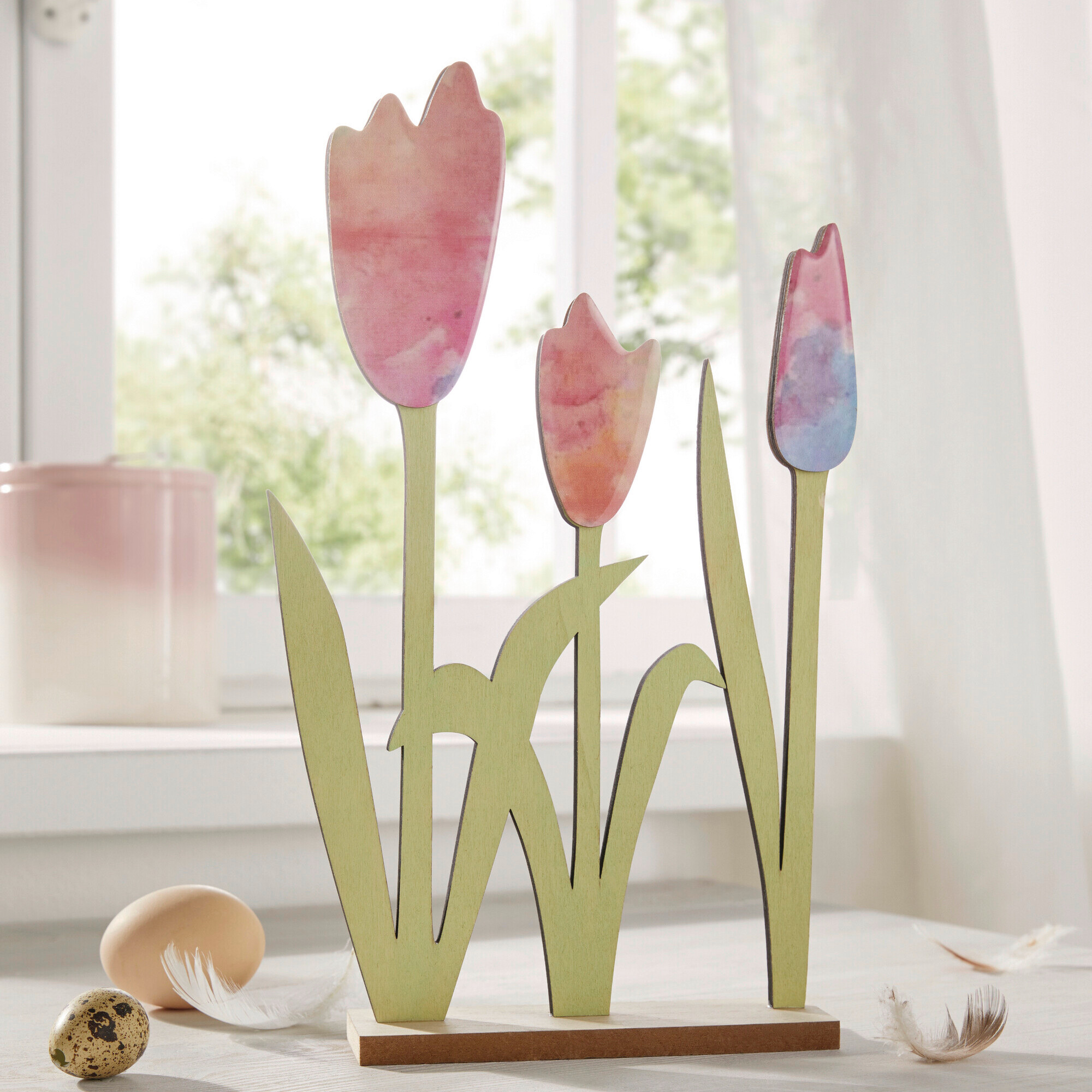 Tulpenwiese "Bunt"  im Frank Flechtwaren Online Shop für Ostern kaufen