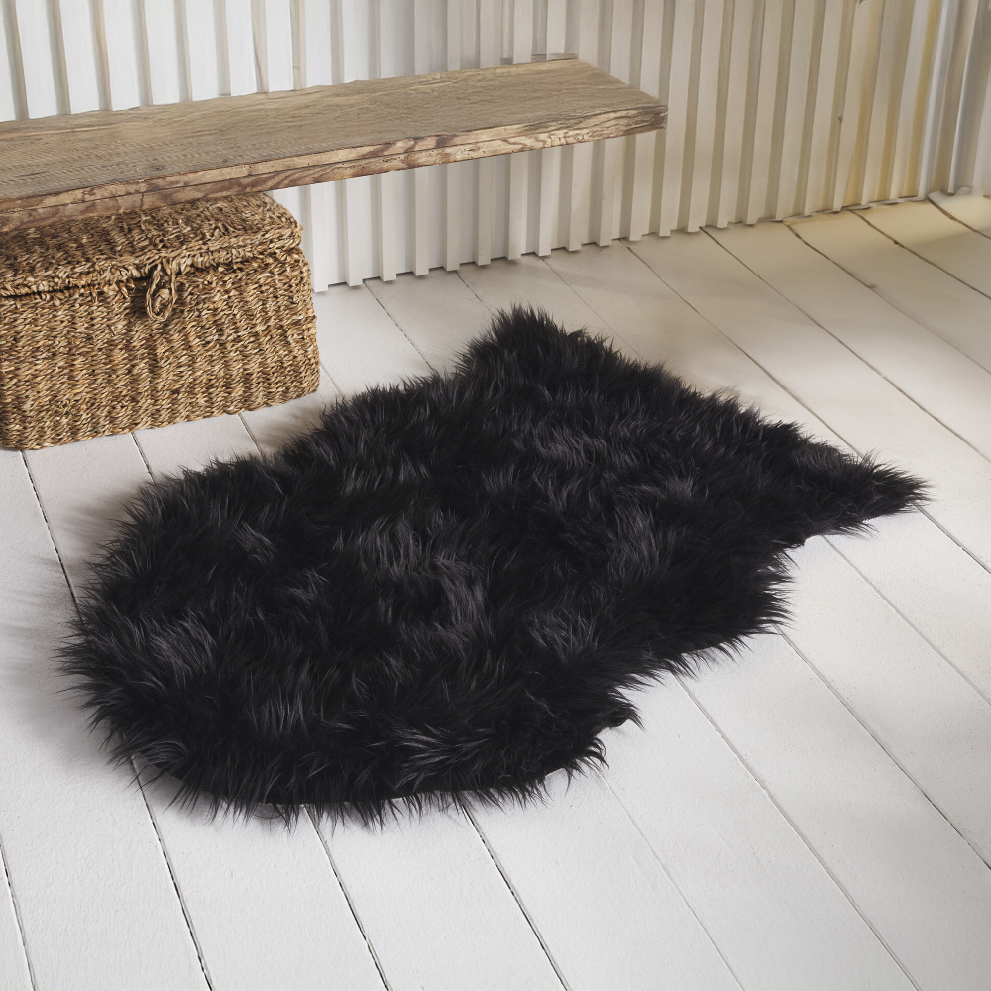 Kunstfell "Raven"  im Frank Flechtwaren Online Shop kaufen