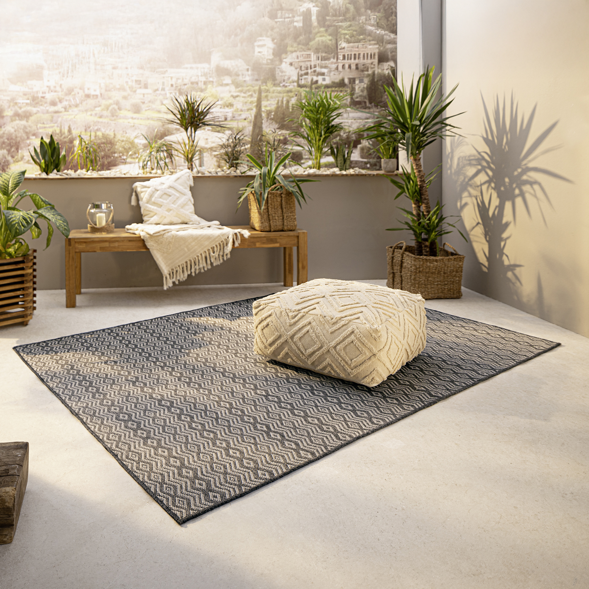 In- und Outdoorteppich "Chevron"  im Frank Flechtwaren Online Shop kaufen