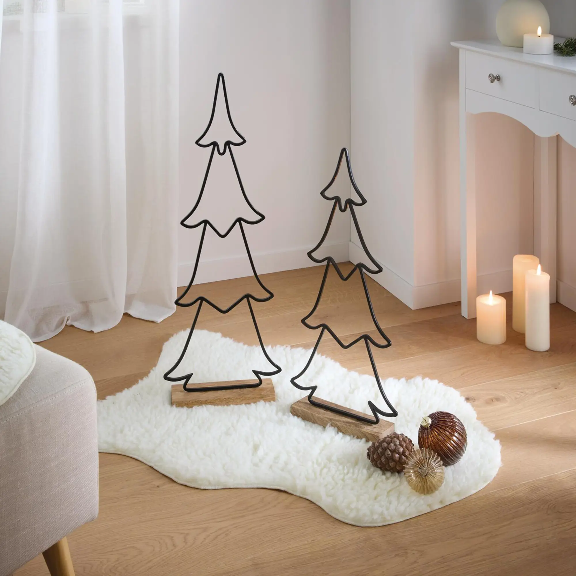 Deko-Tanne "Grande", 2er Set  im Frank Flechtwaren Online Shop kaufen