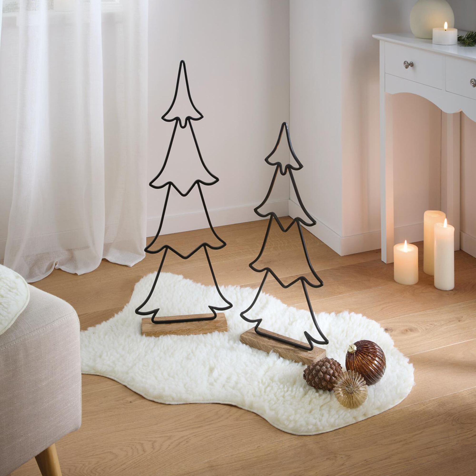 Deko-Tanne "Grande", 2er Set  im Frank Flechtwaren Online Shop kaufen