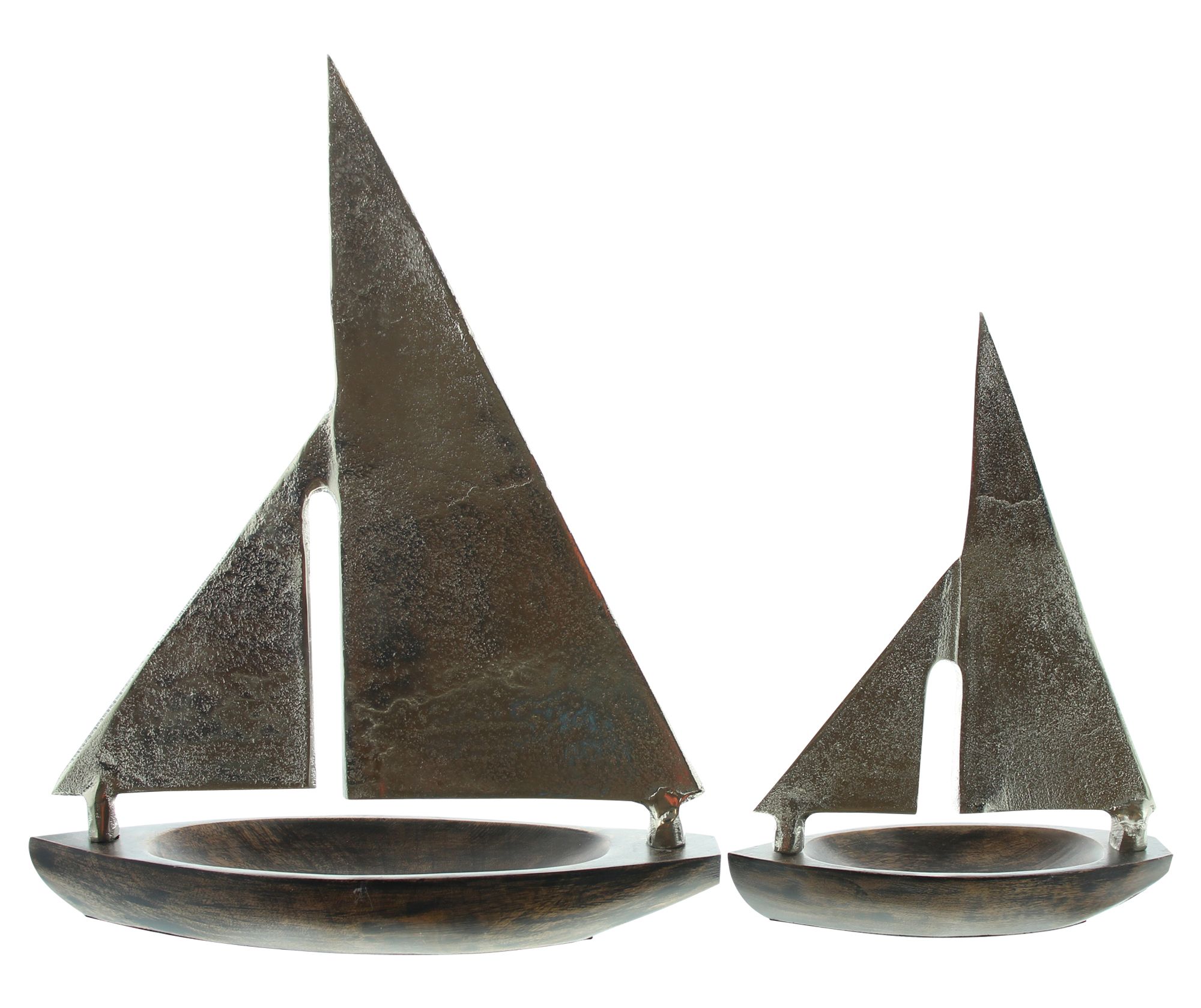 Metall-Schiff "Sailing", 2er Set im Frank Flechtwaren Online Shop für Gartenfiguren kaufen Metall-Schiff "Sailing", 2er Set im Frank Flechtwaren Online Shop für Gartenfiguren kaufen