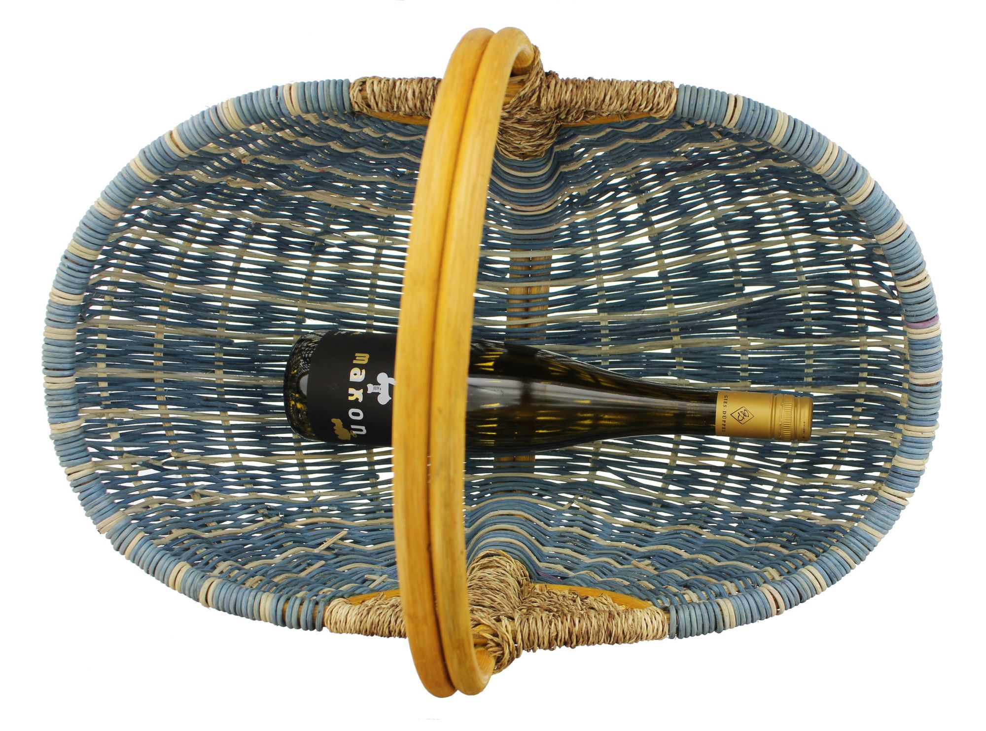 Einkaufskorb "Blau/Natur" im Frank Flechtwaren Online Shop für Einkaufskörbe kaufen Einkaufskorb "Blau/Natur" im Frank Flechtwaren Online Shop für Einkaufskörbe kaufen