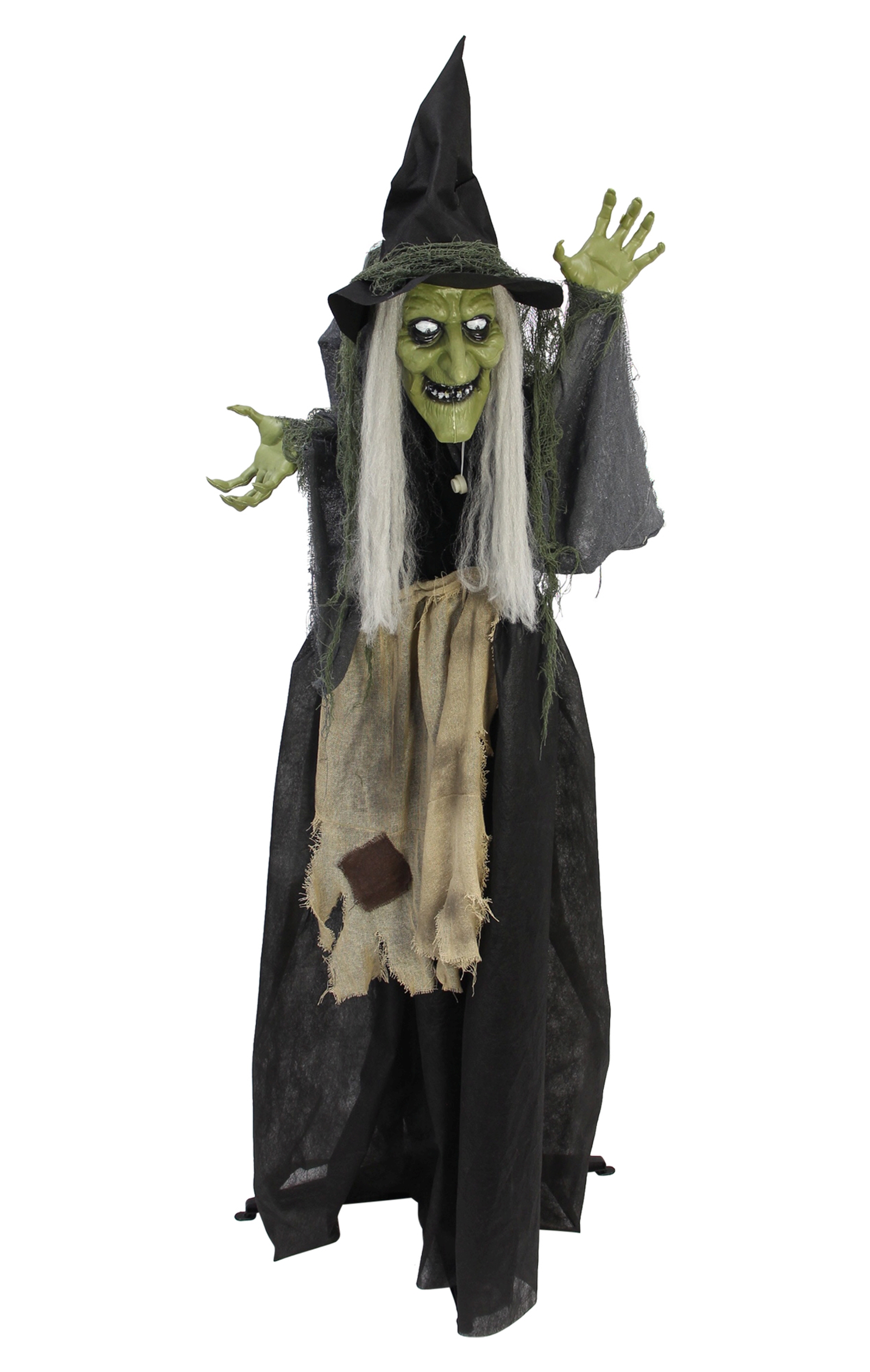 LED-Hexe "Gruselnacht"  im Frank Flechtwaren Online Shop für LED-Deko kaufen