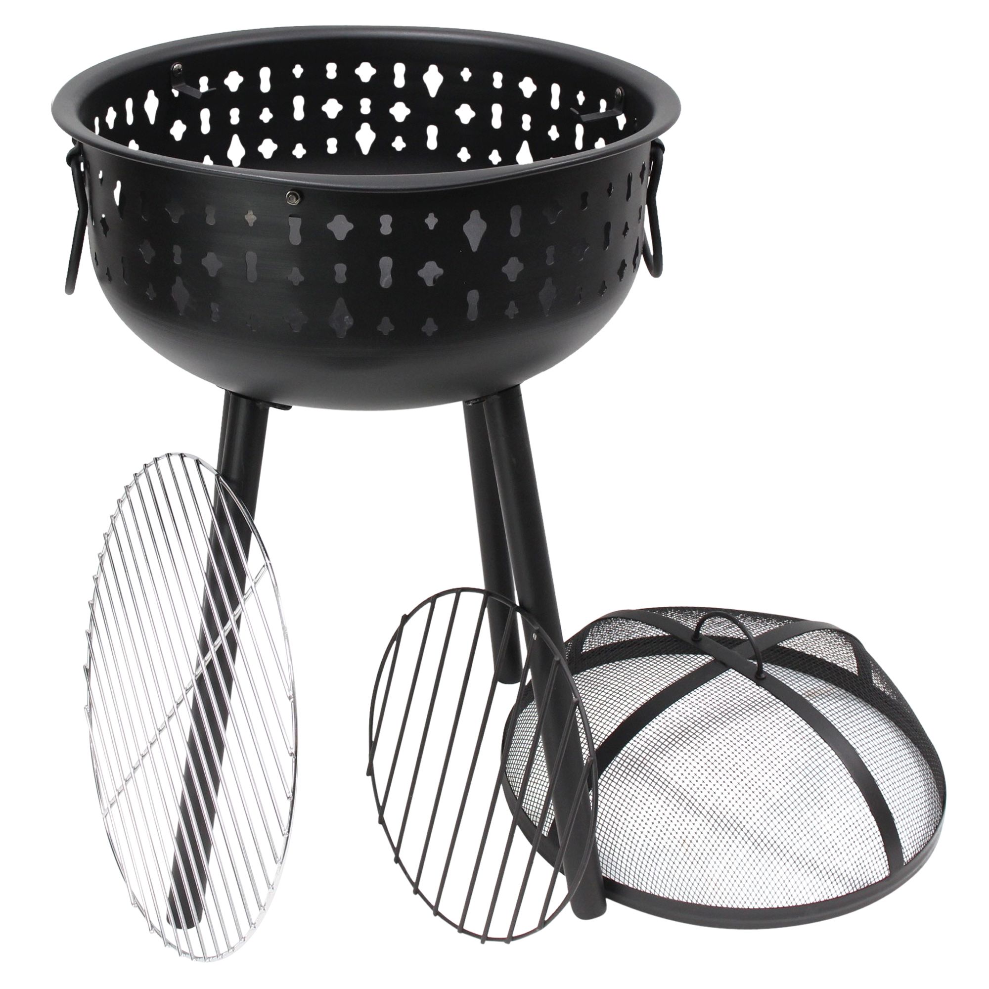 Grill "Black"  im Frank Flechtwaren Online Shop für Feuerschalen kaufen
