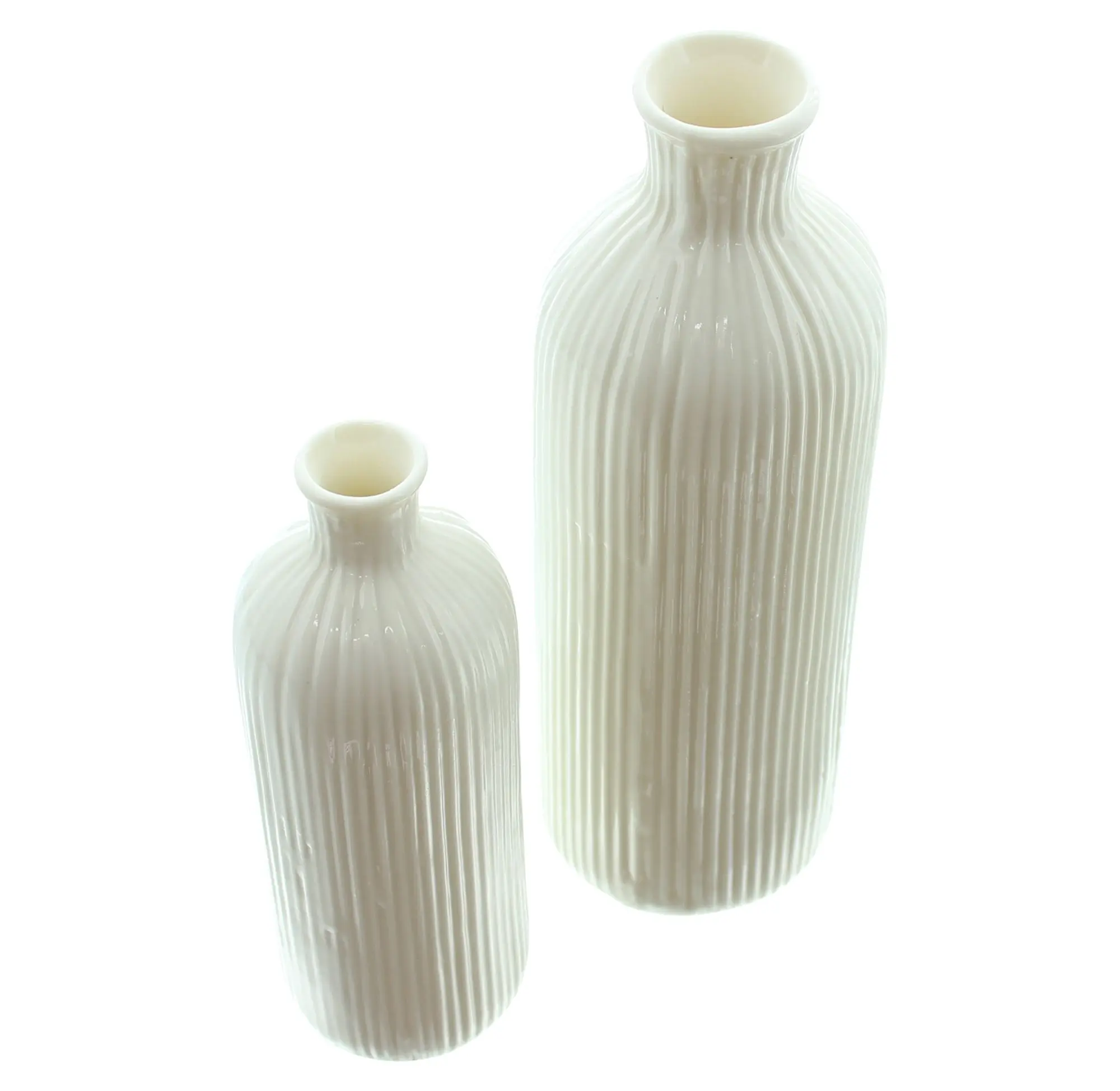 Dekovase "Weiß", 2er Set  im Frank Flechtwaren Online Shop für Ostern kaufen