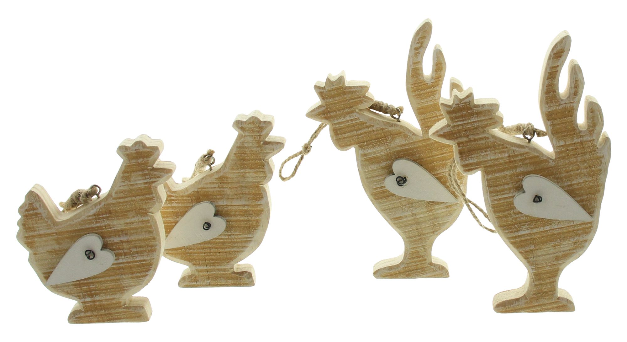 Hänger "Huhn & Hahn", 4er Set im Frank Flechtwaren Online Shop für Ostern kaufen Hänger "Huhn & Hahn", 4er Set im Frank Flechtwaren Online Shop für Ostern kaufen