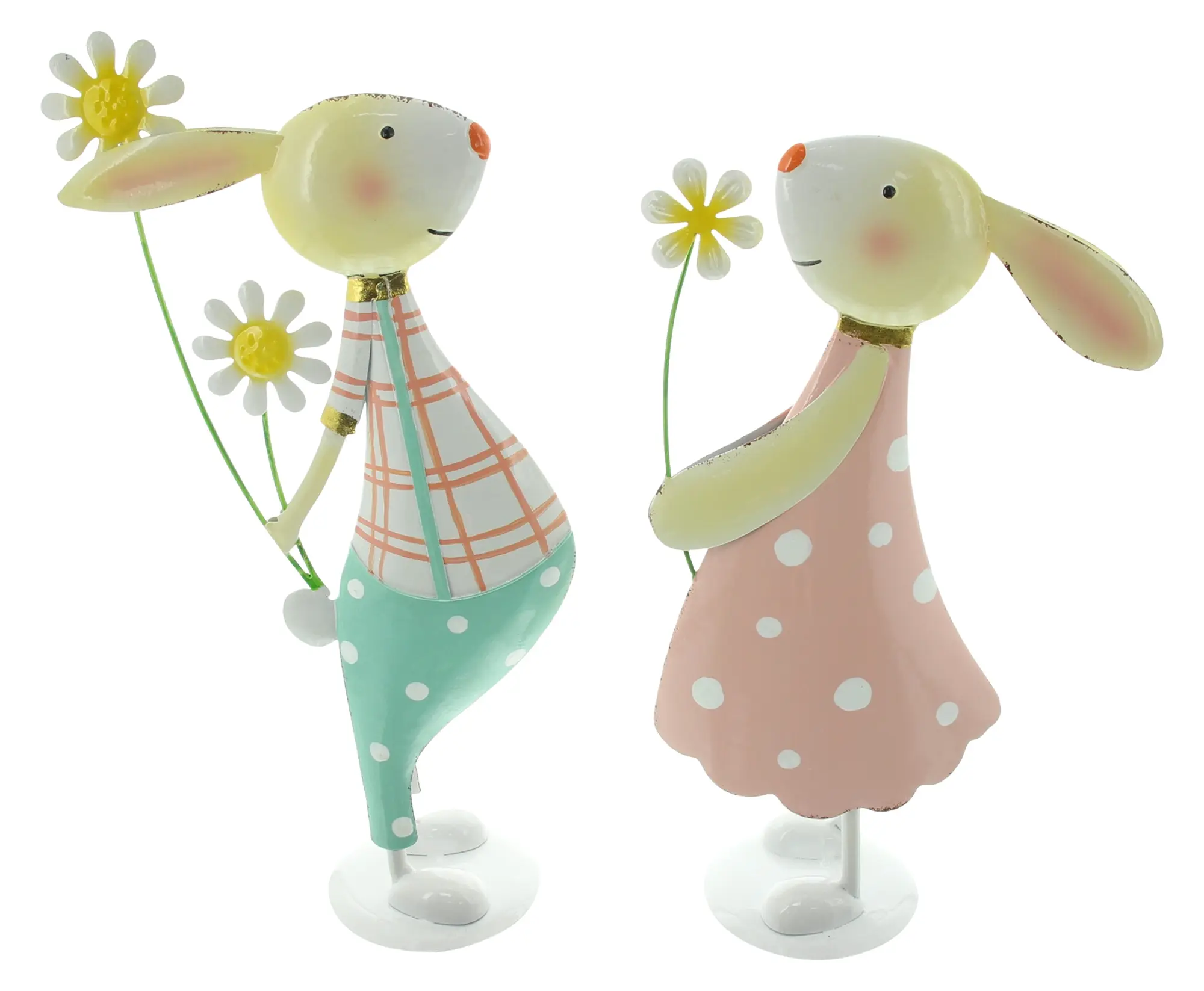 Figur "Verliebte Hasen", 2er Set  im Frank Flechtwaren Online Shop für Hasen &amp; Co kaufen