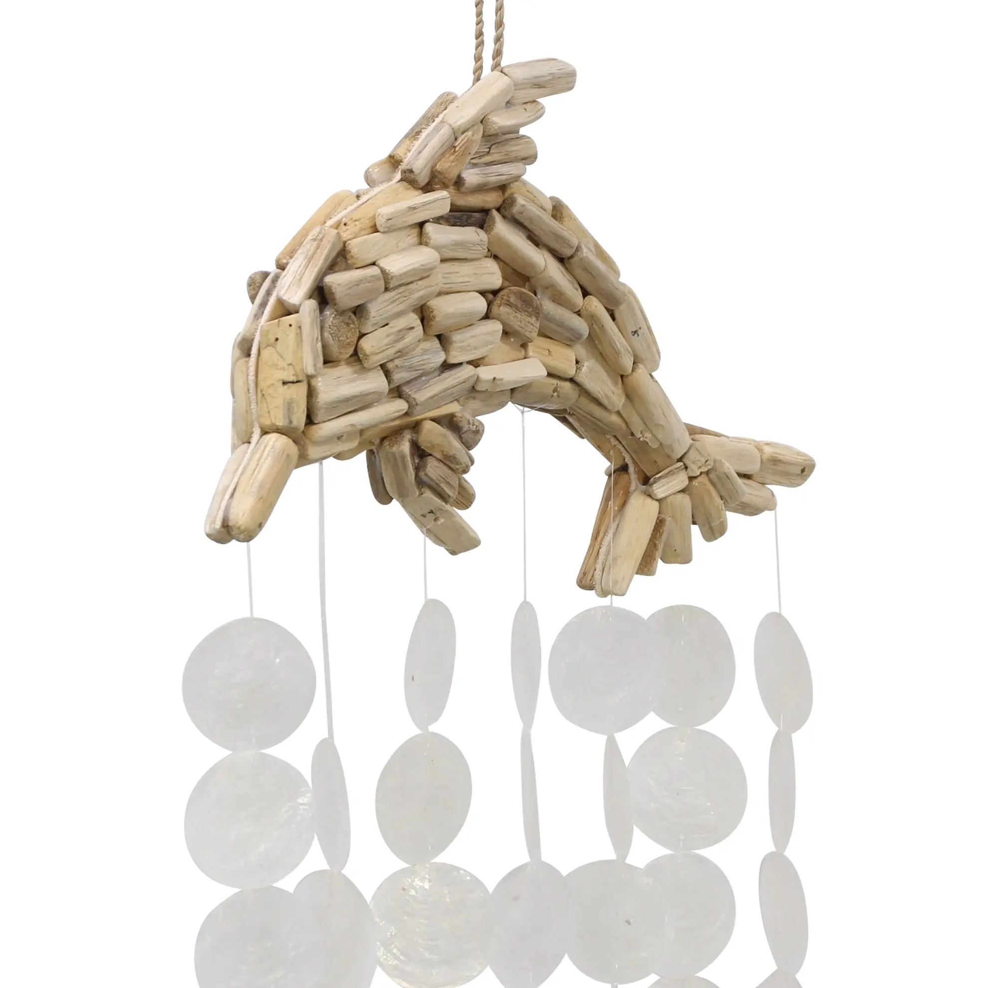 Delfinhänger "Capiz"  im Frank Flechtwaren Online Shop für Gerade eingetroffen kaufen