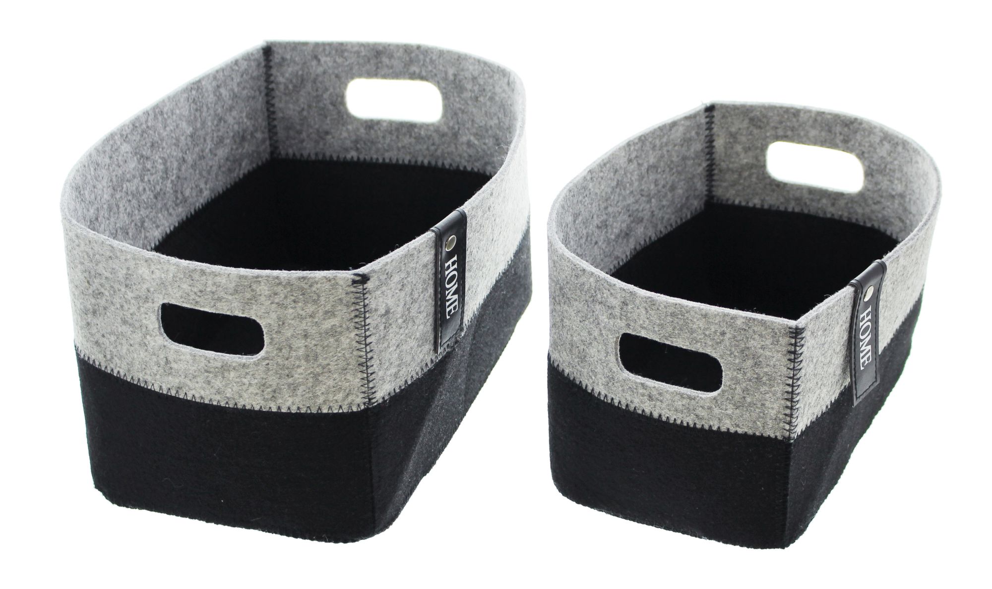 Acheter Lot de 2 paniers universels "feutrine"  dans la boutique en ligne de Frank Flechtwaren pour Paniers de remplissage &amp; universels