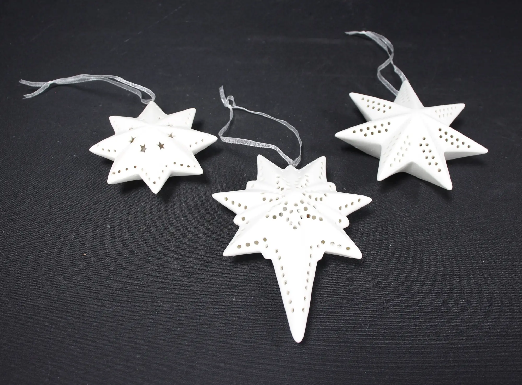 LED-Hänger "White", 3er Set  im Frank Flechtwaren Online Shop für Sterne kaufen