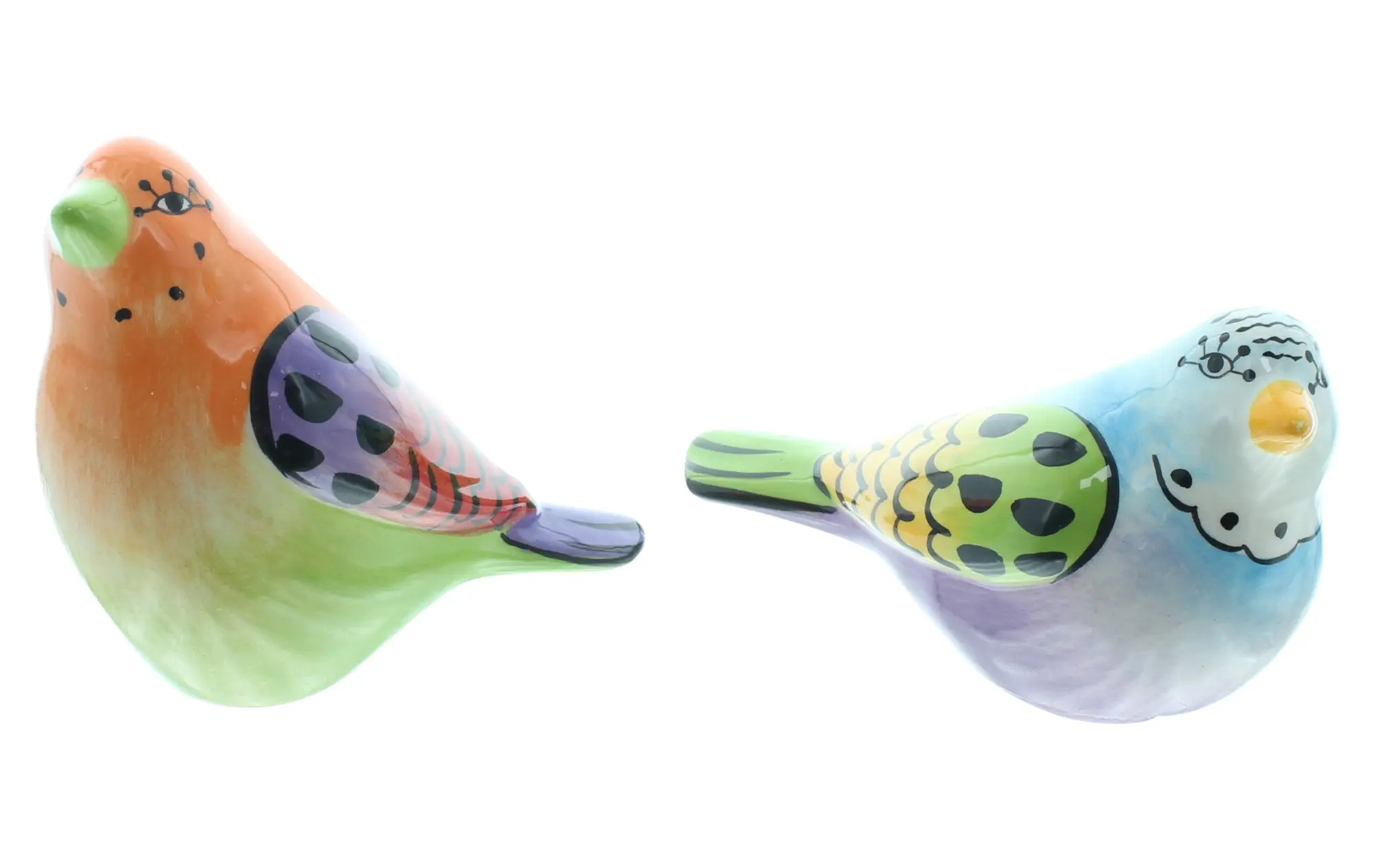 Vogel "Fröhliches Gezwitscher", 2er Set  im Frank Flechtwaren Online Shop für Dekofiguren kaufen