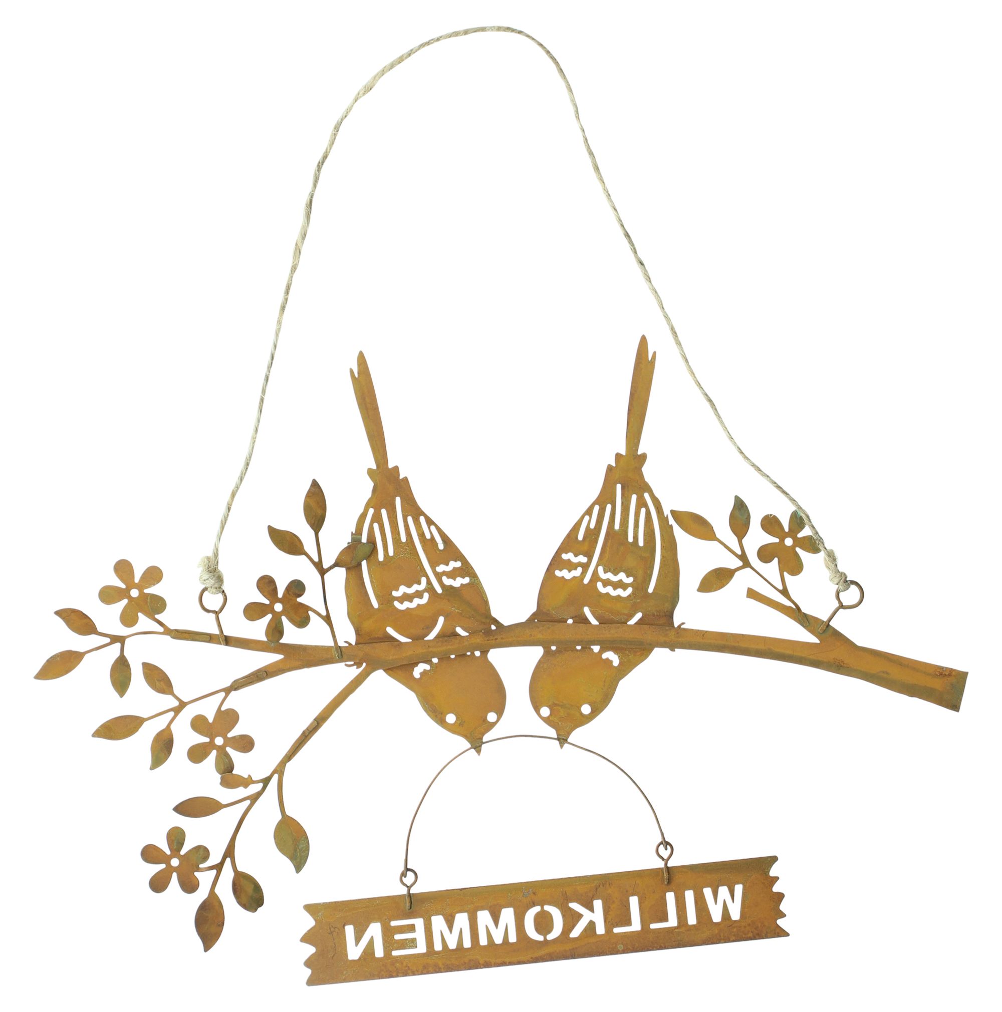 Hänger "Willkommensgruß"  im Frank Flechtwaren Online Shop für Ostern kaufen