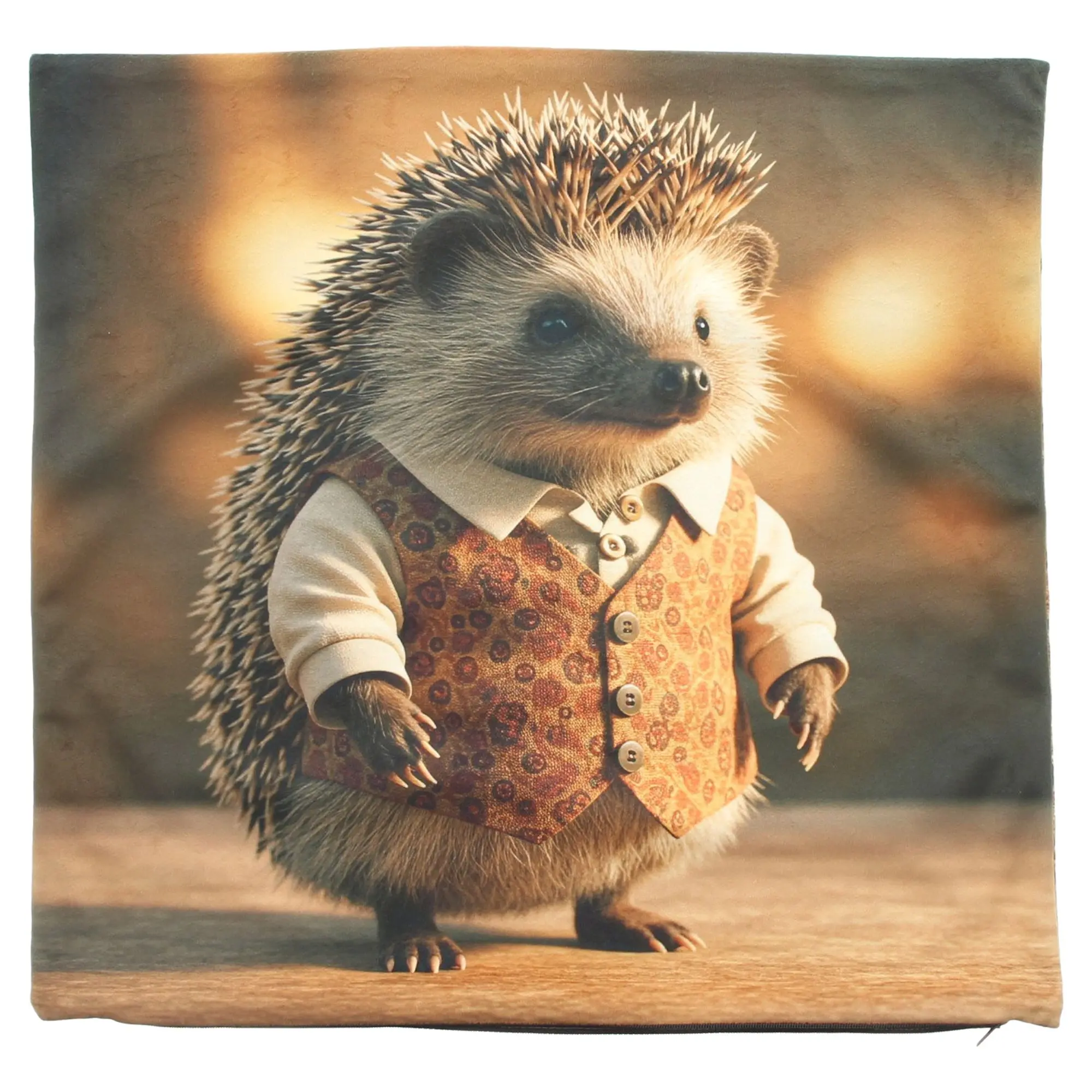 Kissenhülle "Herr Igel"  im Frank Flechtwaren Online Shop für Waldspaziergang kaufen