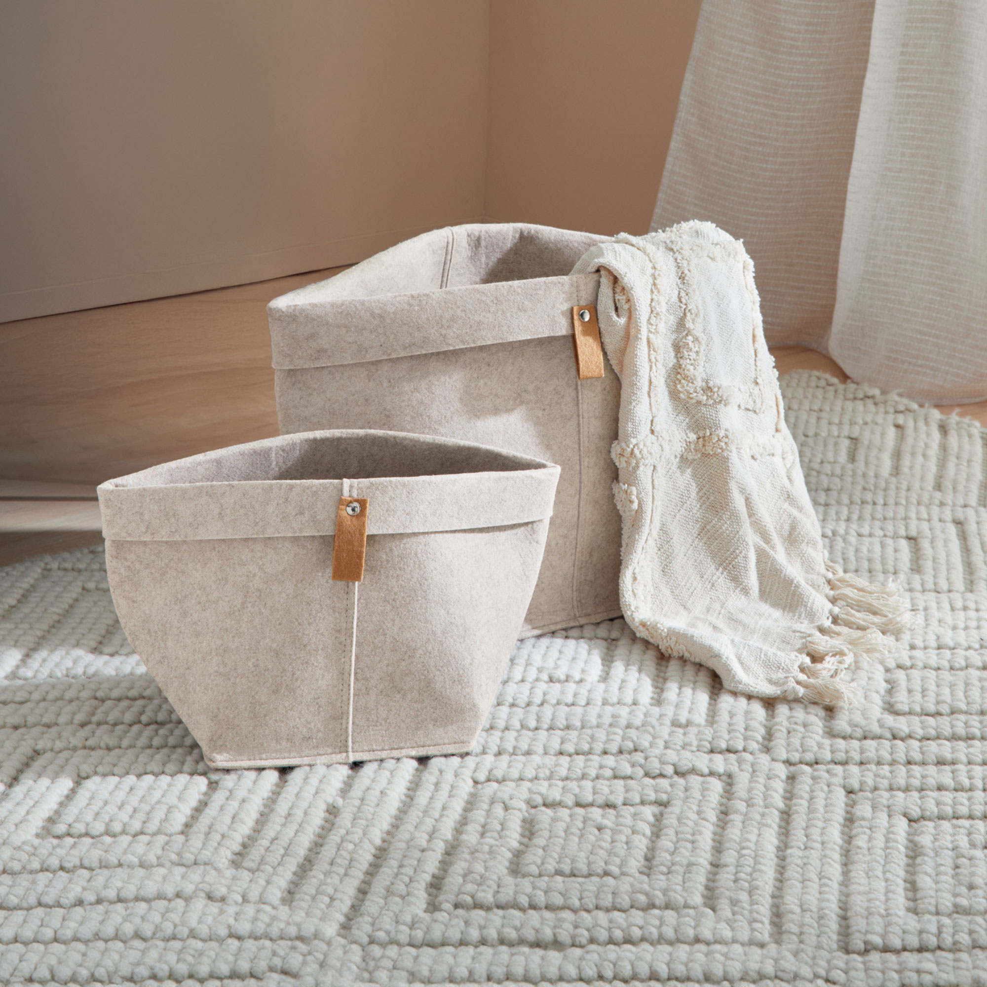 Filztasche "Pure", 2er Set  im Frank Flechtwaren Online Shop kaufen