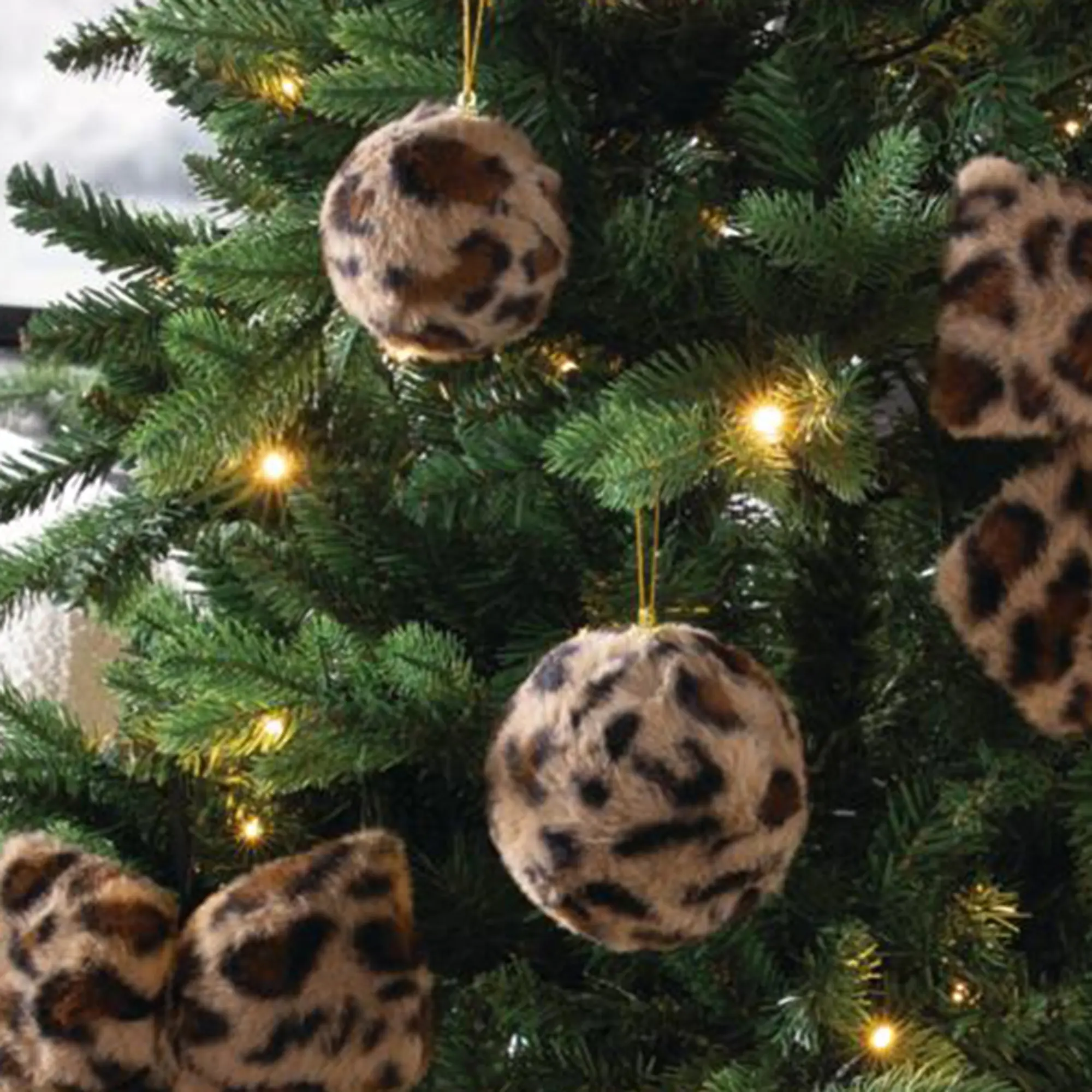 Christbaumkugel "Leo", 4er Set  im Frank Flechtwaren Online Shop kaufen