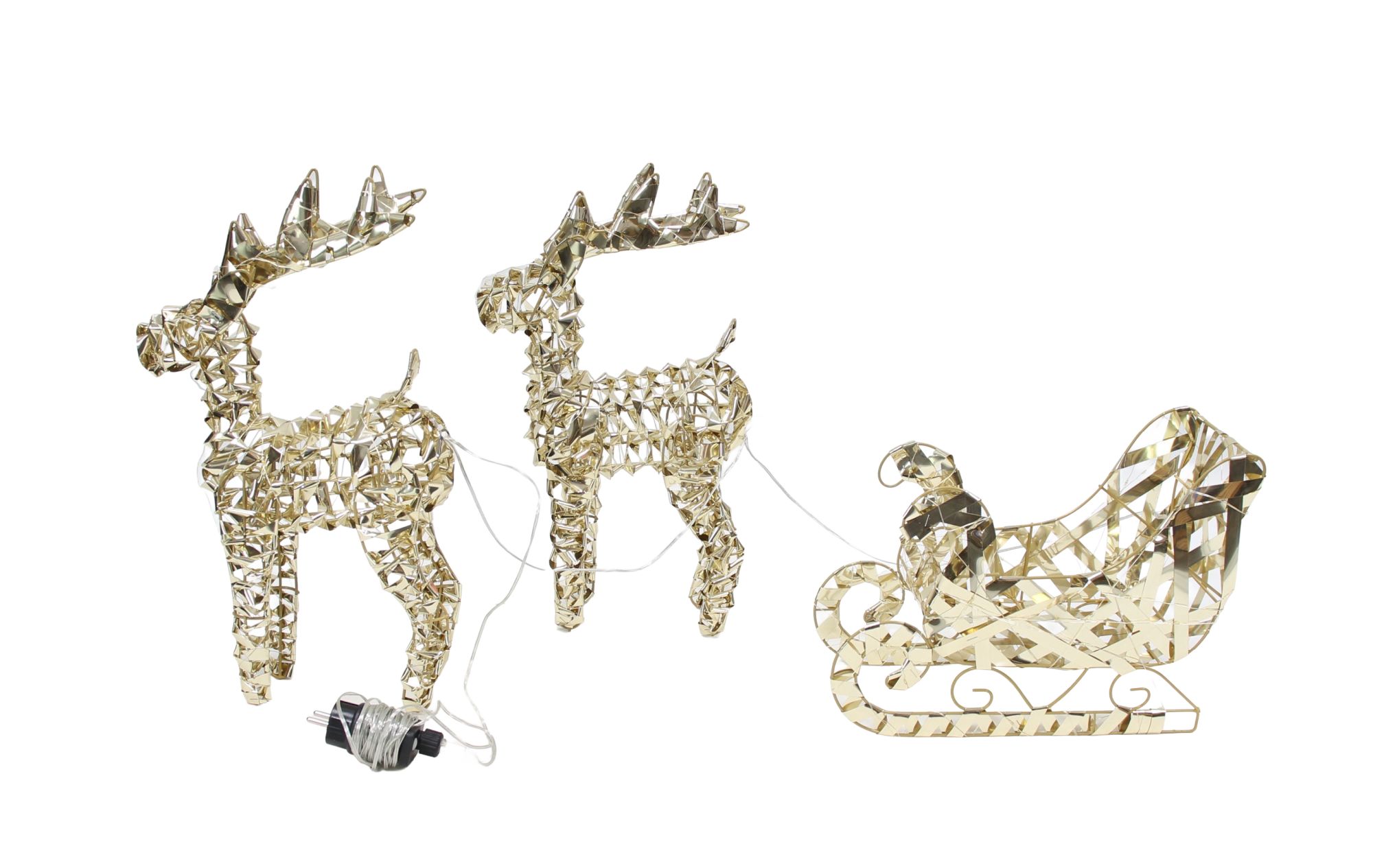 LED-Schlitten "Golden"  im Frank Flechtwaren Online Shop für Schlitten kaufen
