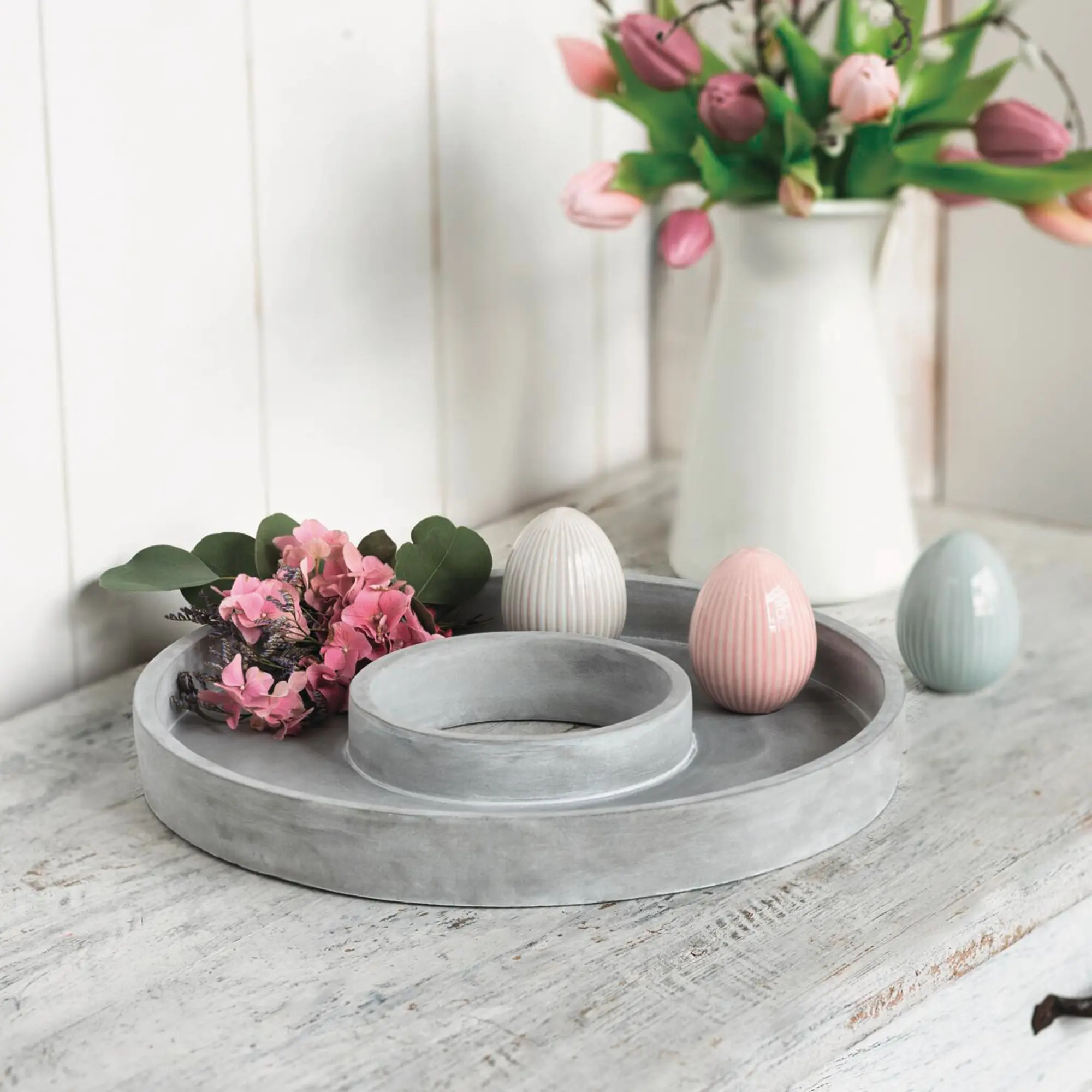 Dekoring "Grey"  im Frank Flechtwaren Online Shop für Zubehör für Adventskränze kaufen