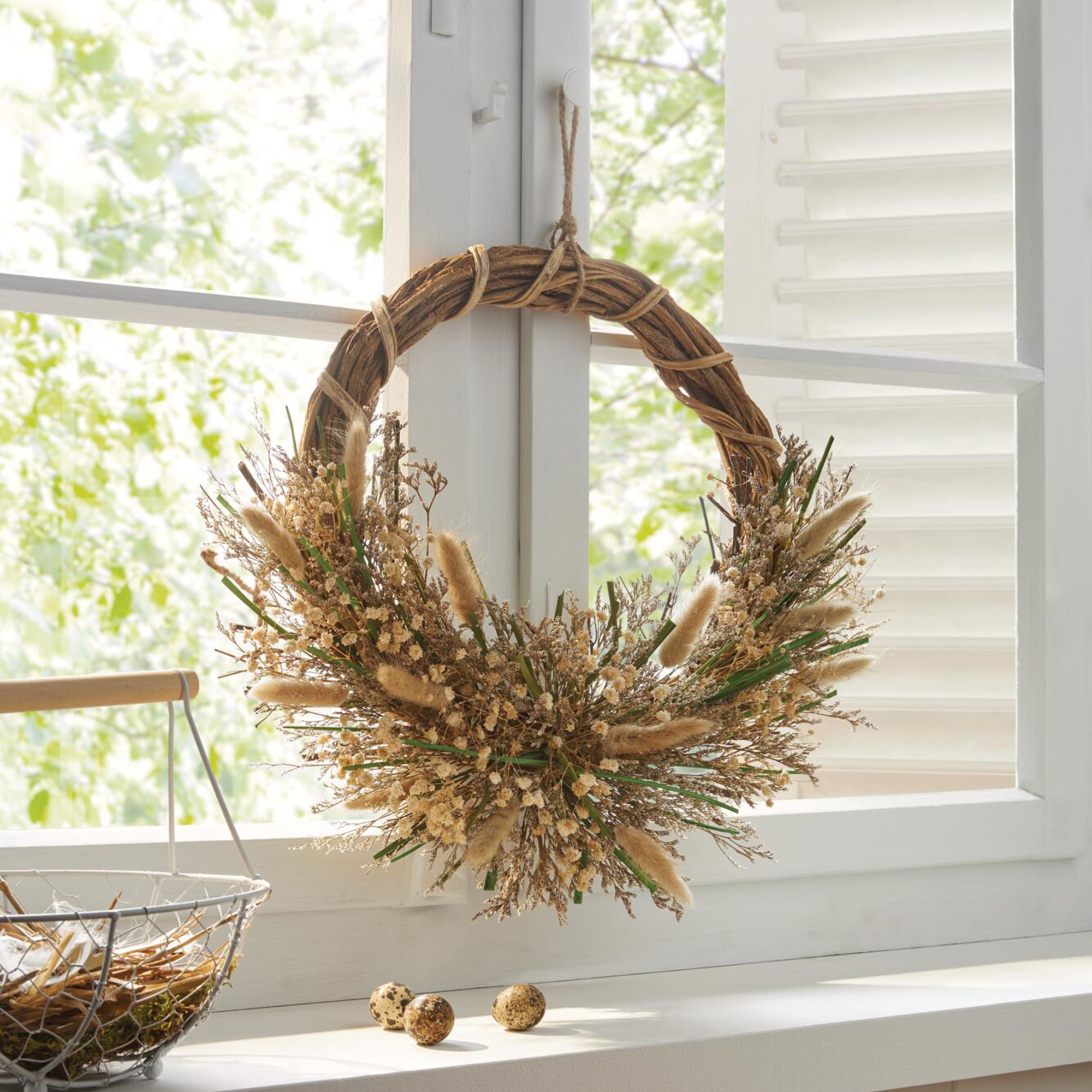 Kranz "Flower Whispers"  im Frank Flechtwaren Online Shop für Gerade eingetroffen kaufen