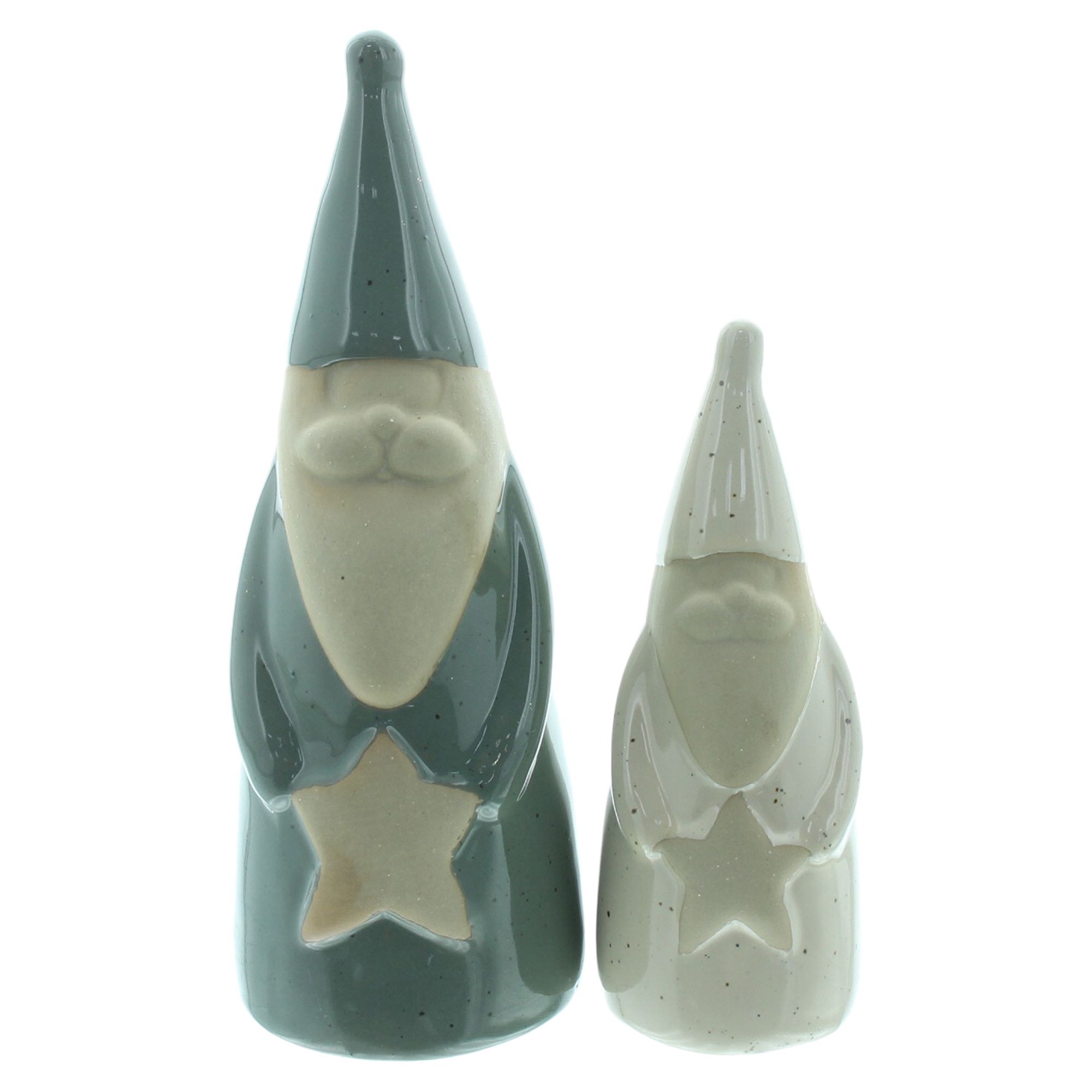Deko-Santa "Gloss", 2er Set  im Frank Flechtwaren Online Shop für Weihnachtsmänner kaufen