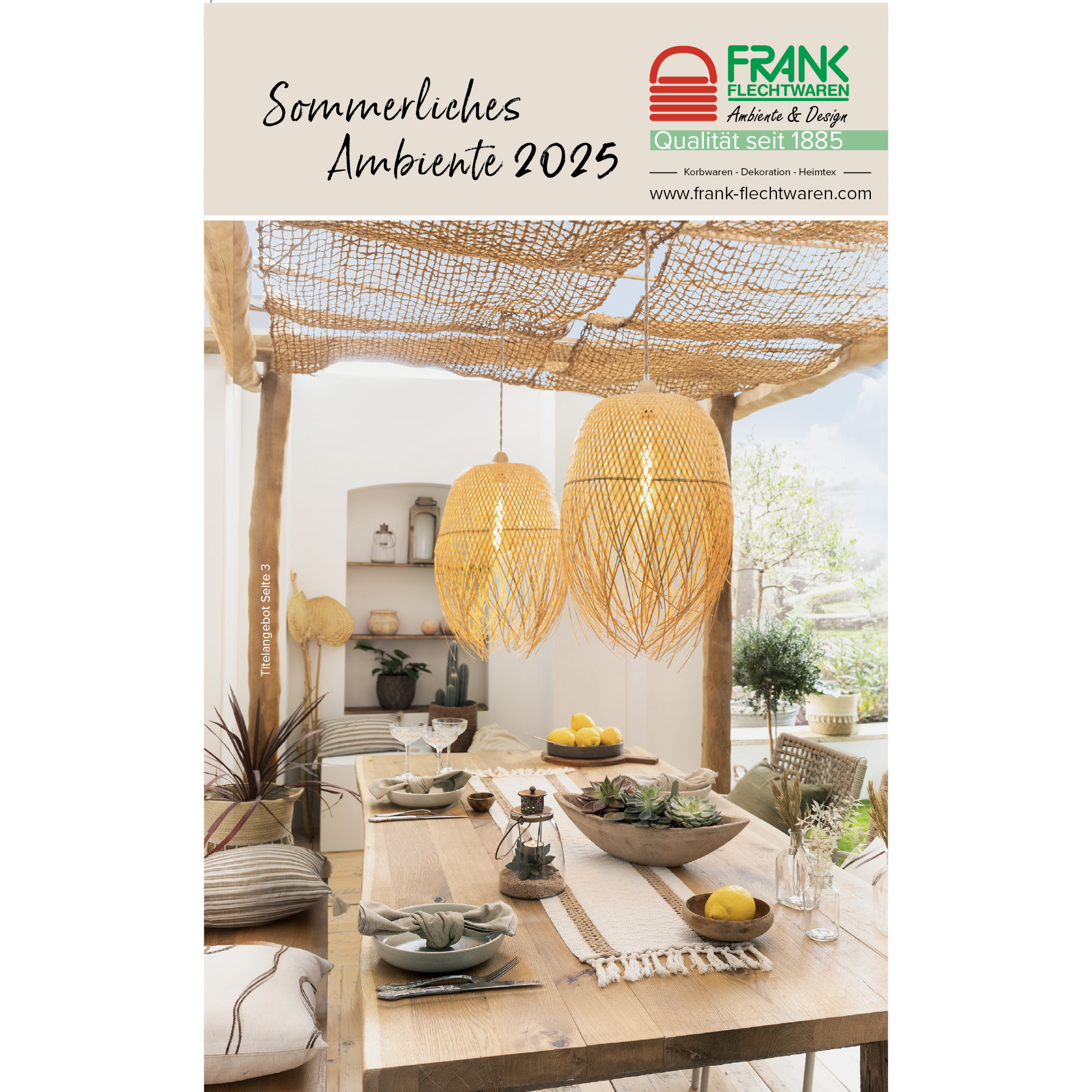 Katalog Sommerliches Ambiente 2025 jetzt bestellen im Frank