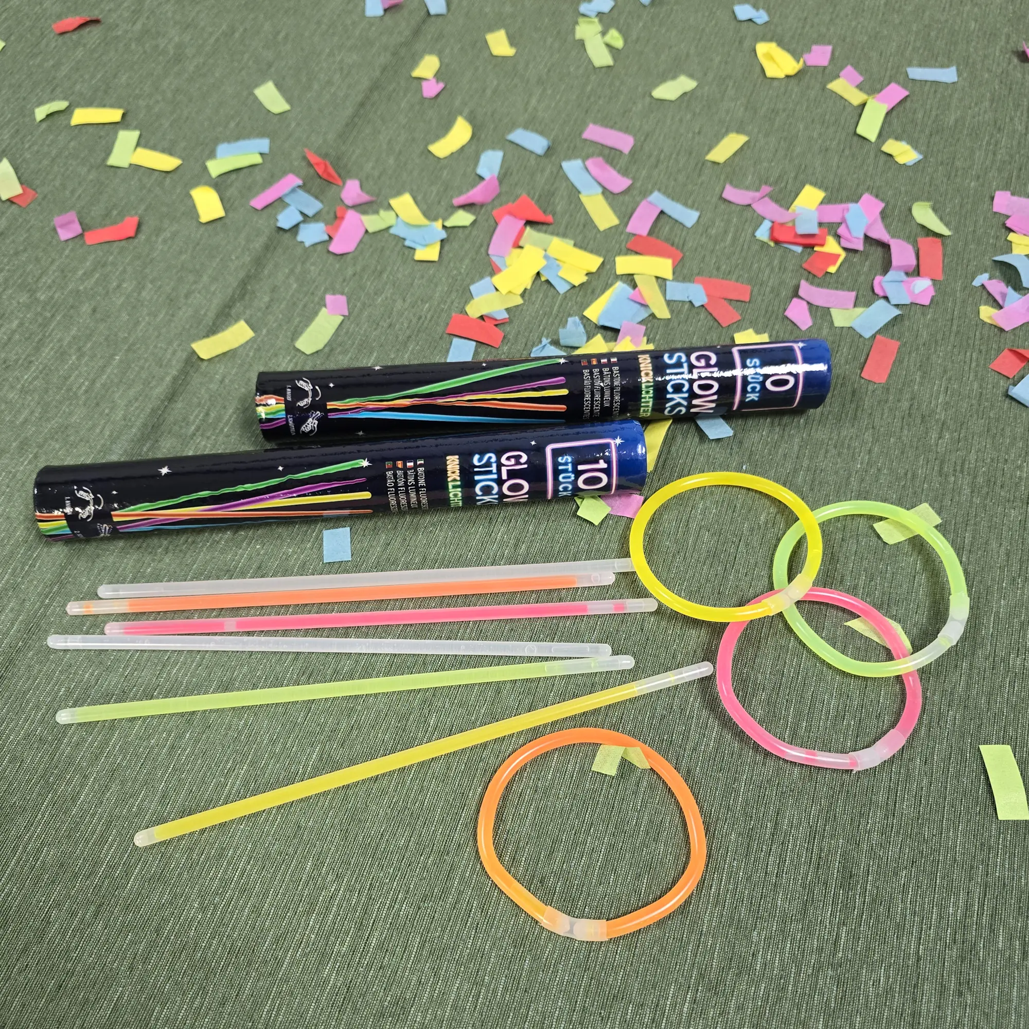 Knicklichter "Neon", 30er Set   im Frank Flechtwaren Online Shop kaufen