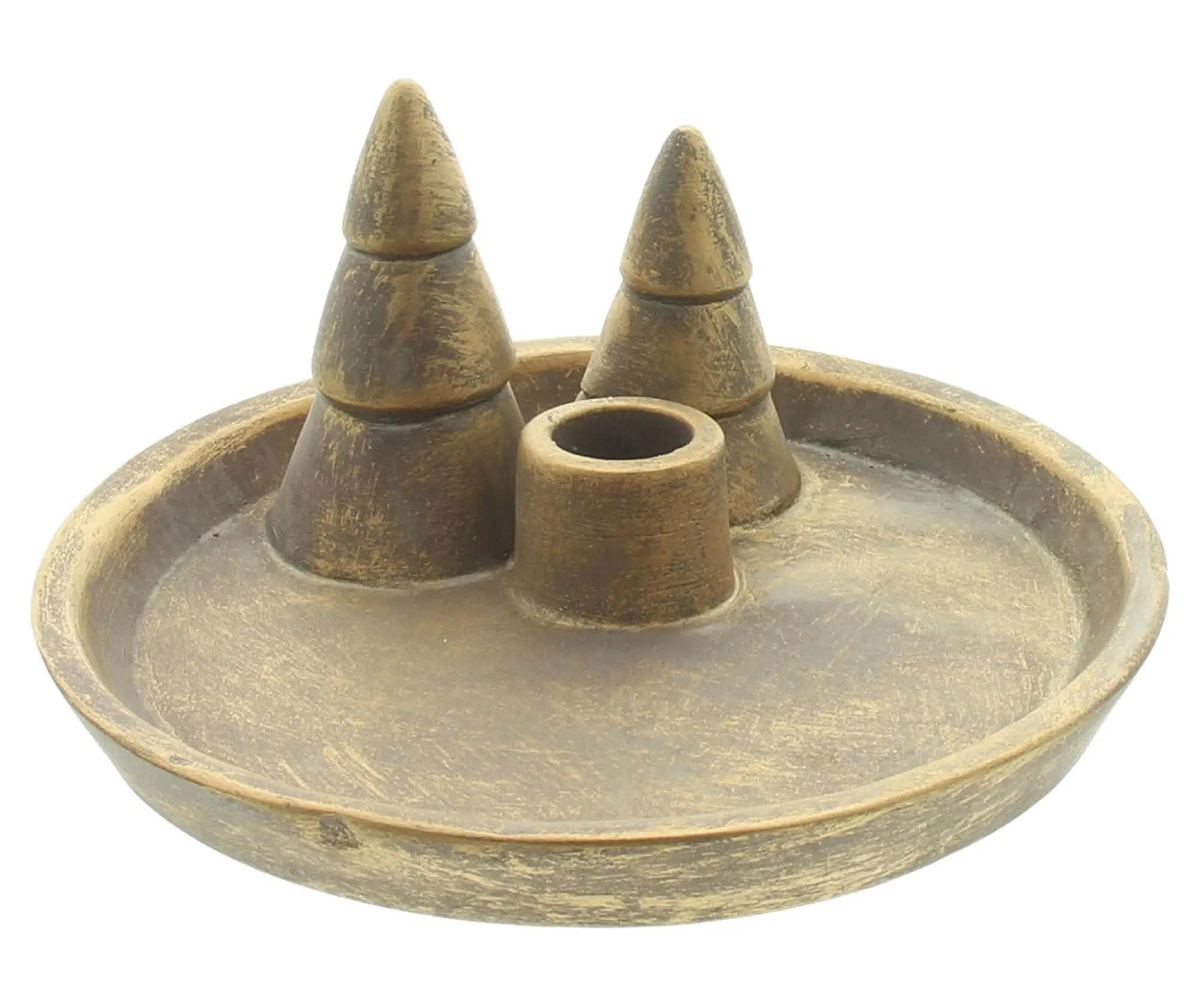Stabkerzen-Tablett "Golden Shimmer"  im Frank Flechtwaren Online Shop für Weihnachts-Neuheiten kaufen