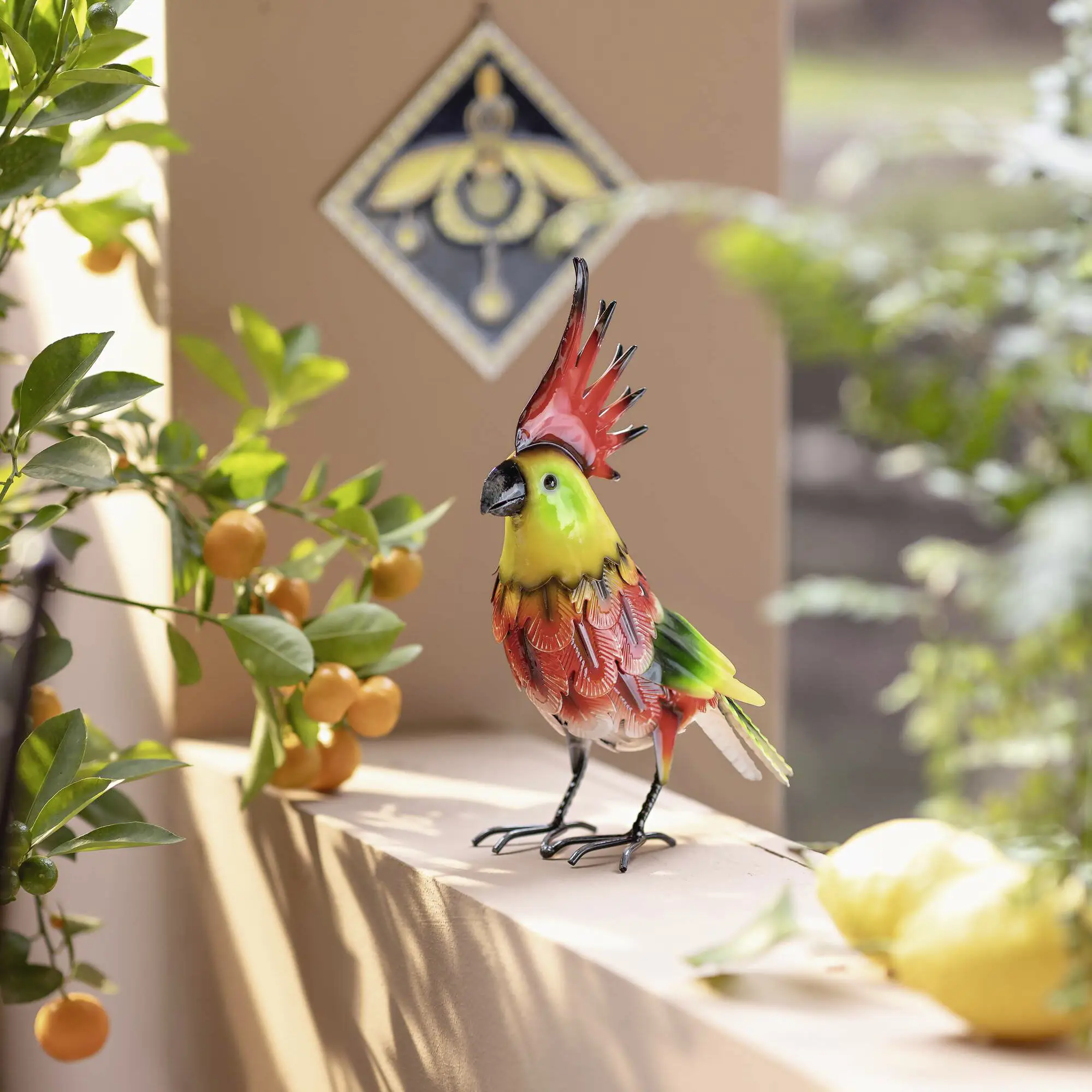 Dekovogel "Kakadu"  im Frank Flechtwaren Online Shop kaufen