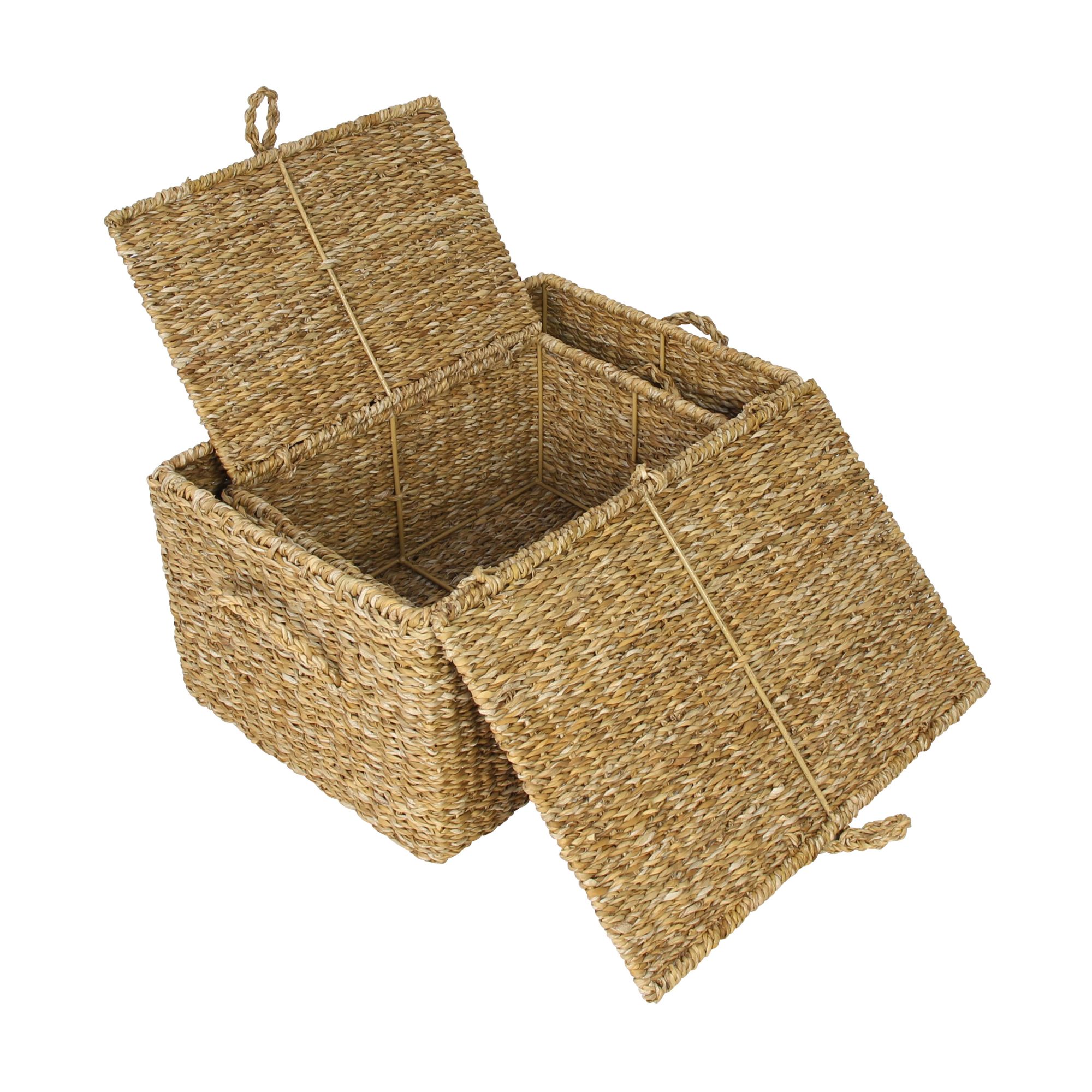 Truhe "Seegras", 2er Set im Frank Flechtwaren Online Shop für Füllkörbe & Universalkörbe kaufen Truhe "Seegras", 2er Set im Frank Flechtwaren Online Shop für Füllkörbe & Universalkörbe kaufen
