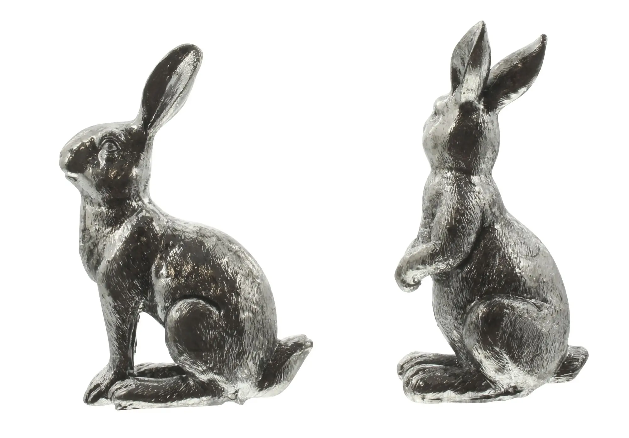 Osterhase "Silberglanz", 2er Set im Frank Flechtwaren Online Shop für Ostern kaufen Osterhase "Silberglanz", 2er Set im Frank Flechtwaren Online Shop für Ostern kaufen
