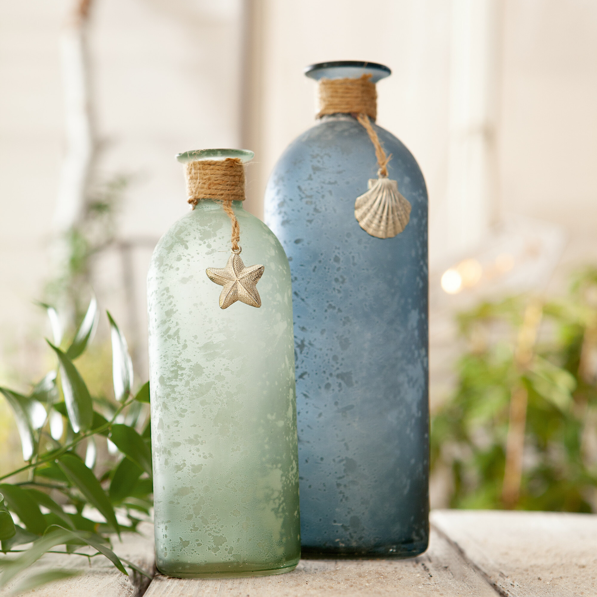 Dekovase "Maritim", 2er Set  im Frank Flechtwaren Online Shop kaufen