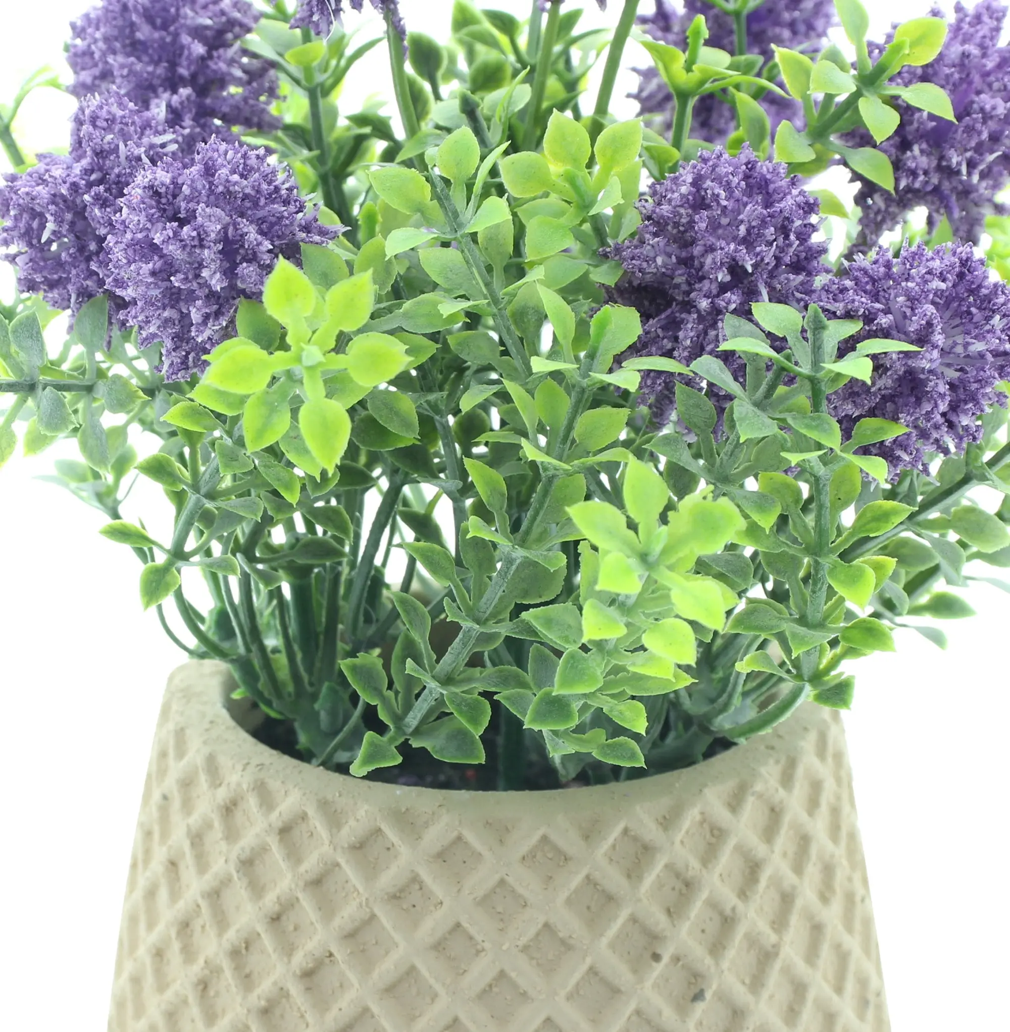 Kunstblume "Purple" im Topf  im Frank Flechtwaren Online Shop für Bunte Osterzeit kaufen
