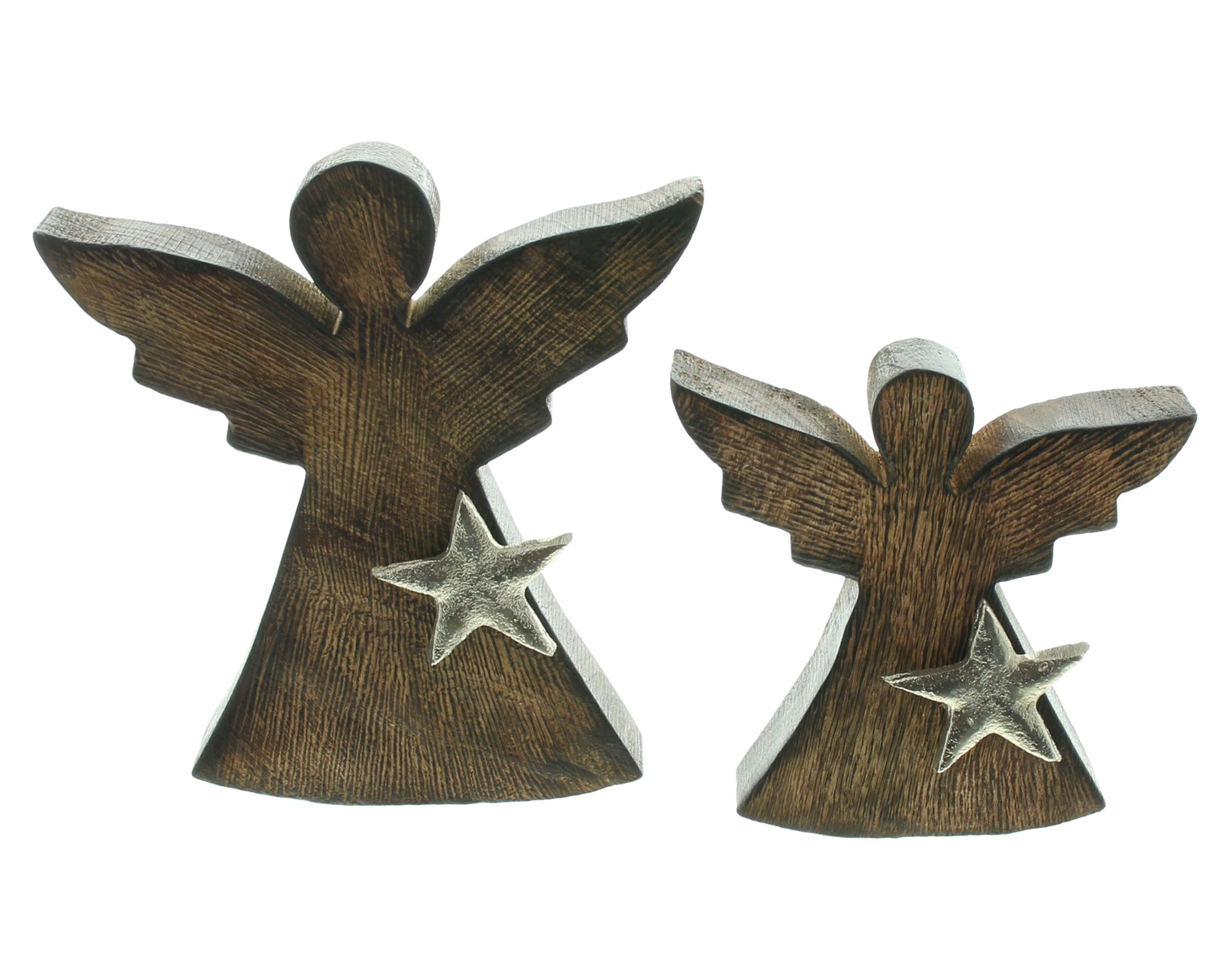 Engel "Silberstern", 2er Set im Frank Flechtwaren Online Shop für Weihnachten kaufen Engel "Silberstern", 2er Set im Frank Flechtwaren Online Shop für Weihnachten kaufen