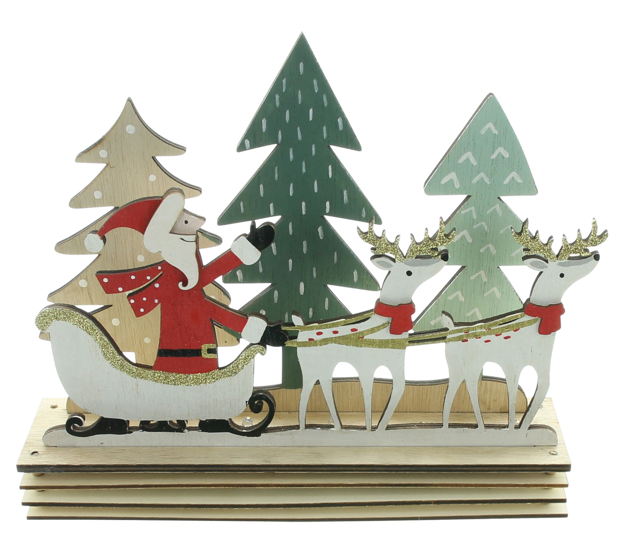 LED-Board "Santa mit Schlitten" im Frank Flechtwaren Online Shop für Weihnachten kaufen LED-Board "Santa mit Schlitten" im Frank Flechtwaren Online Shop für Weihnachten kaufen