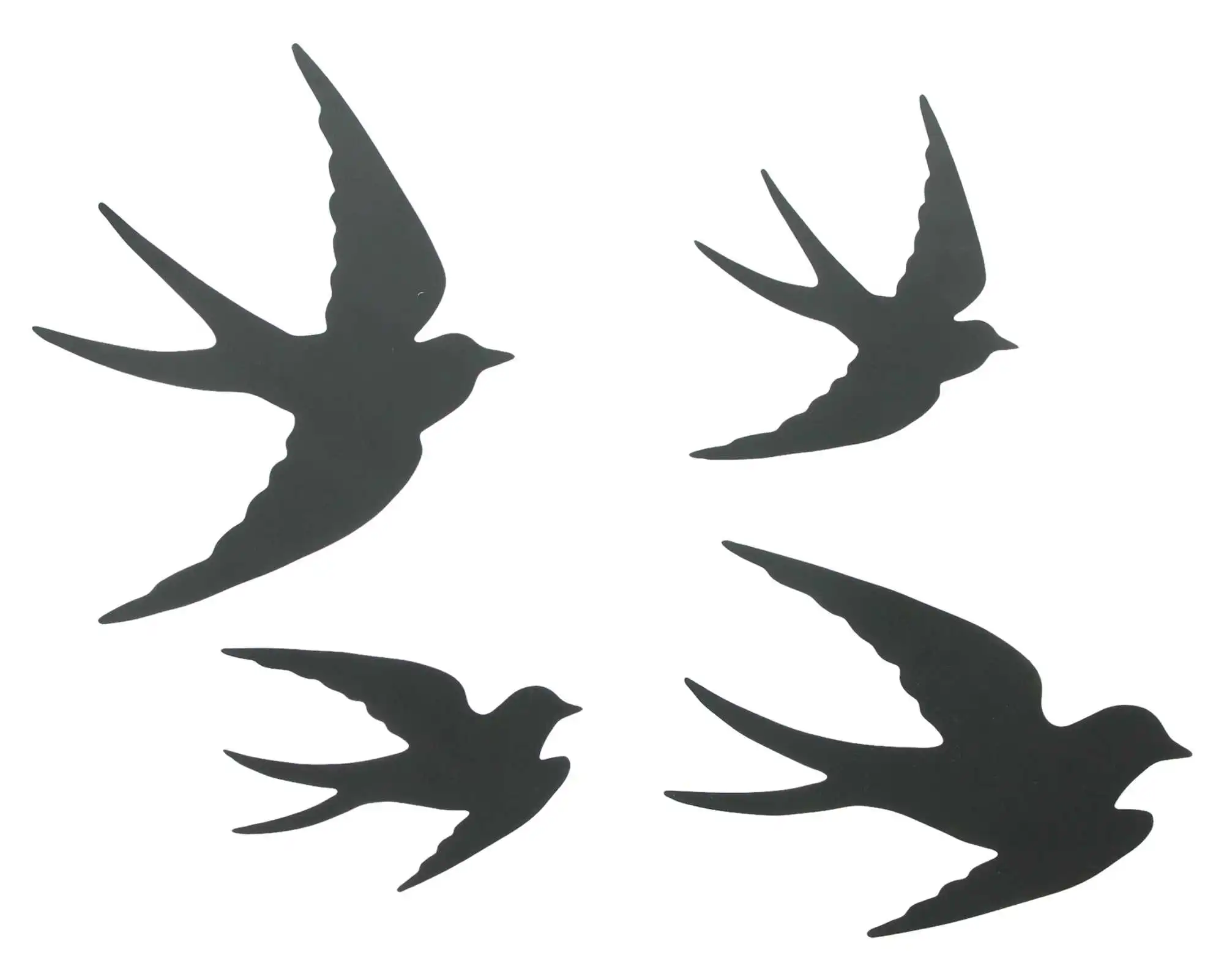 Wandhänger "Vögel", 4er Set  im Frank Flechtwaren Online Shop für Wanddeko kaufen