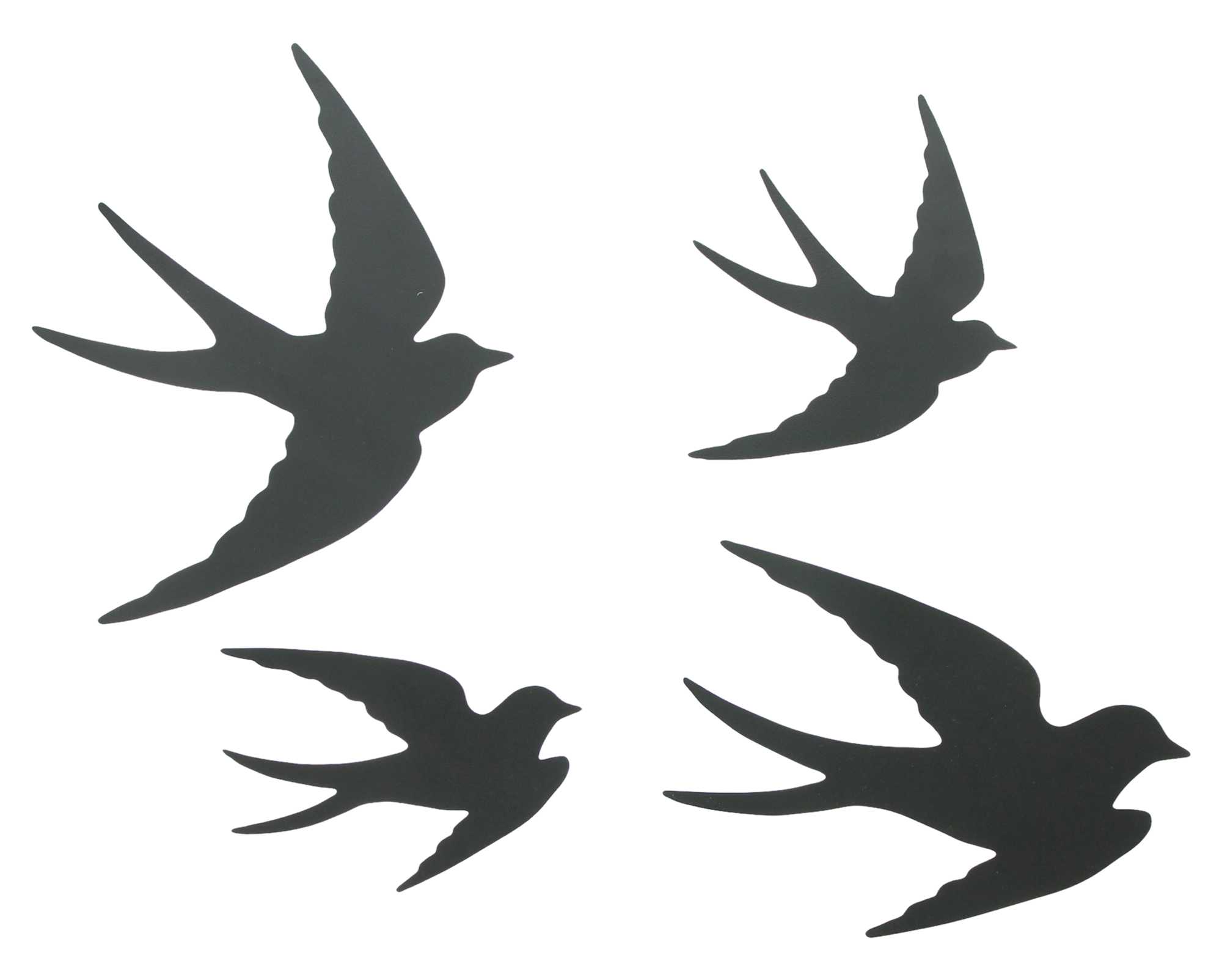 Wandhänger "Vögel", 4er Set  im Frank Flechtwaren Online Shop für Wanddeko kaufen