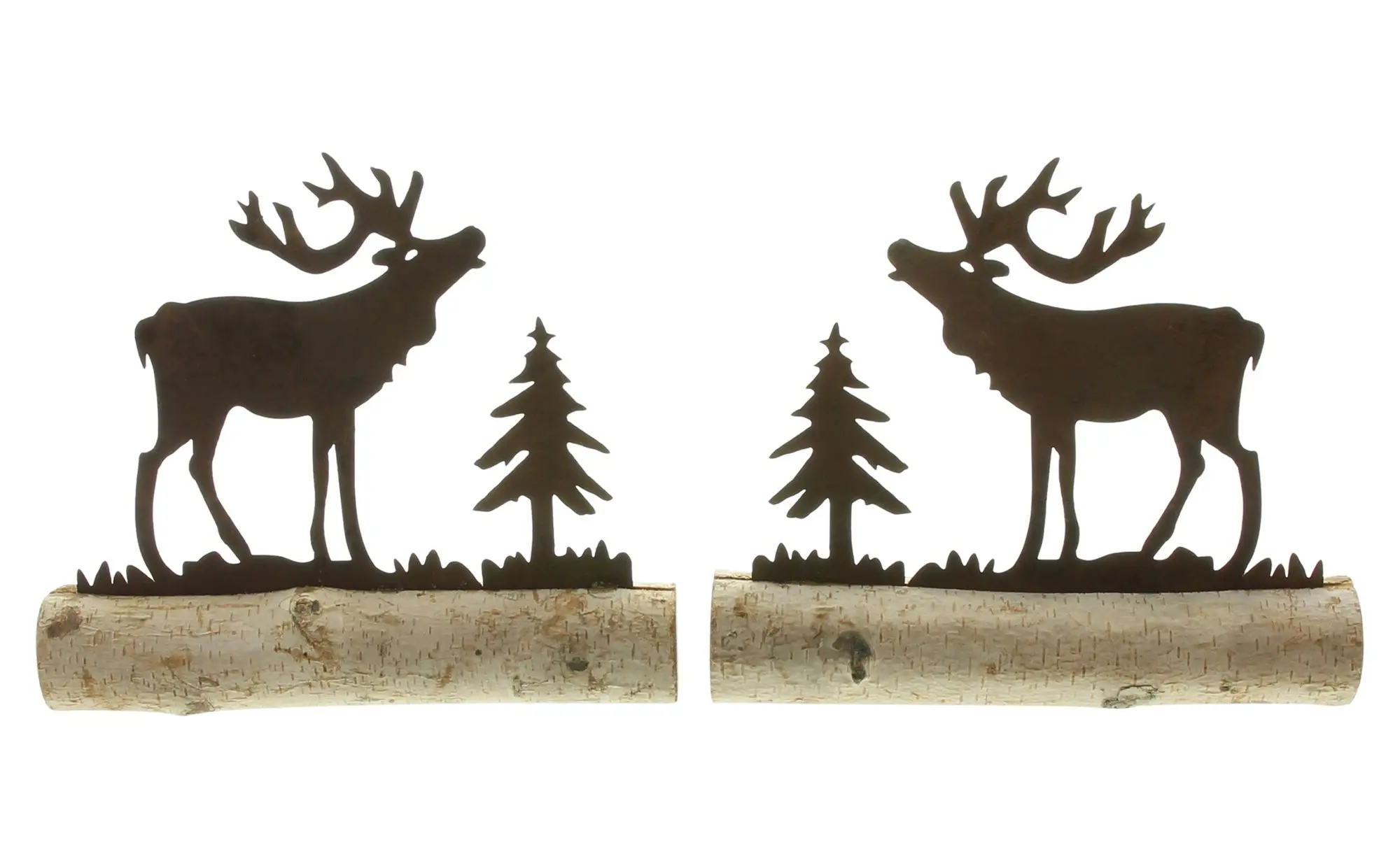 Deko "Wald-Elch", 2er Set  im Frank Flechtwaren Online Shop für Weihnachten kaufen