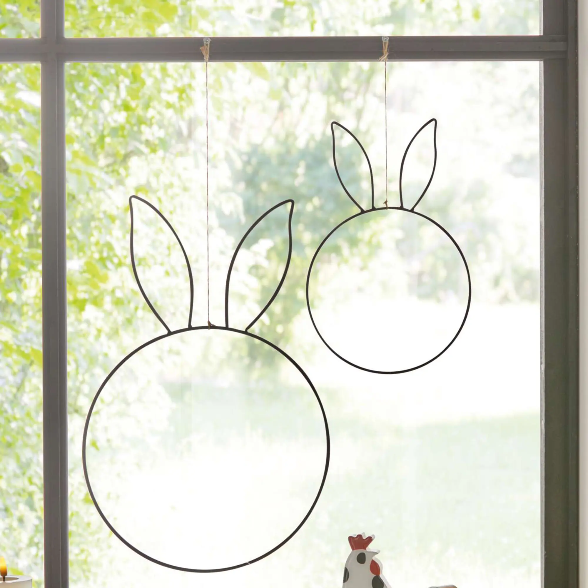 Dekoring "Hase", 2er Set  im Frank Flechtwaren Online Shop kaufen