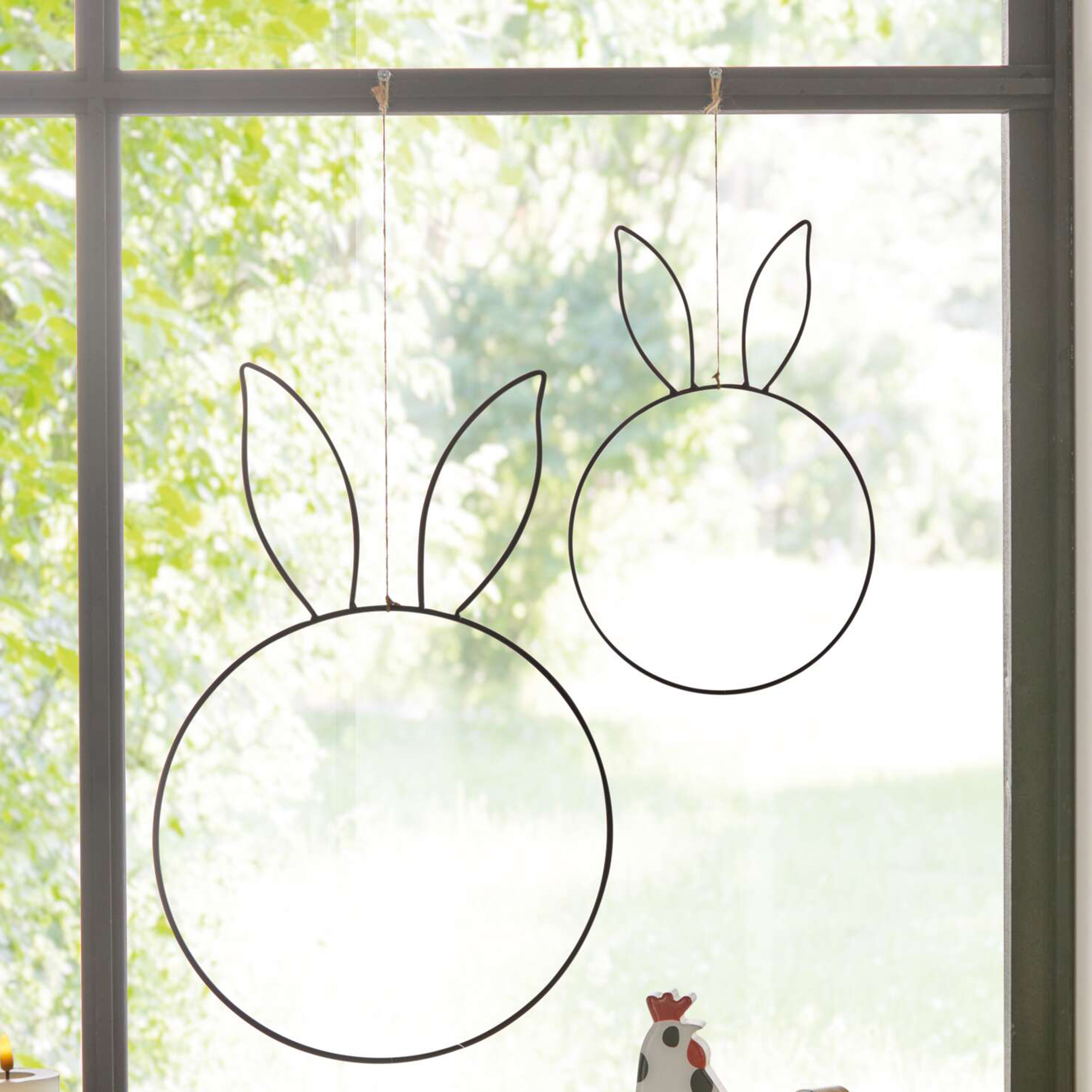 Dekoring "Hase", 2er Set  im Frank Flechtwaren Online Shop kaufen