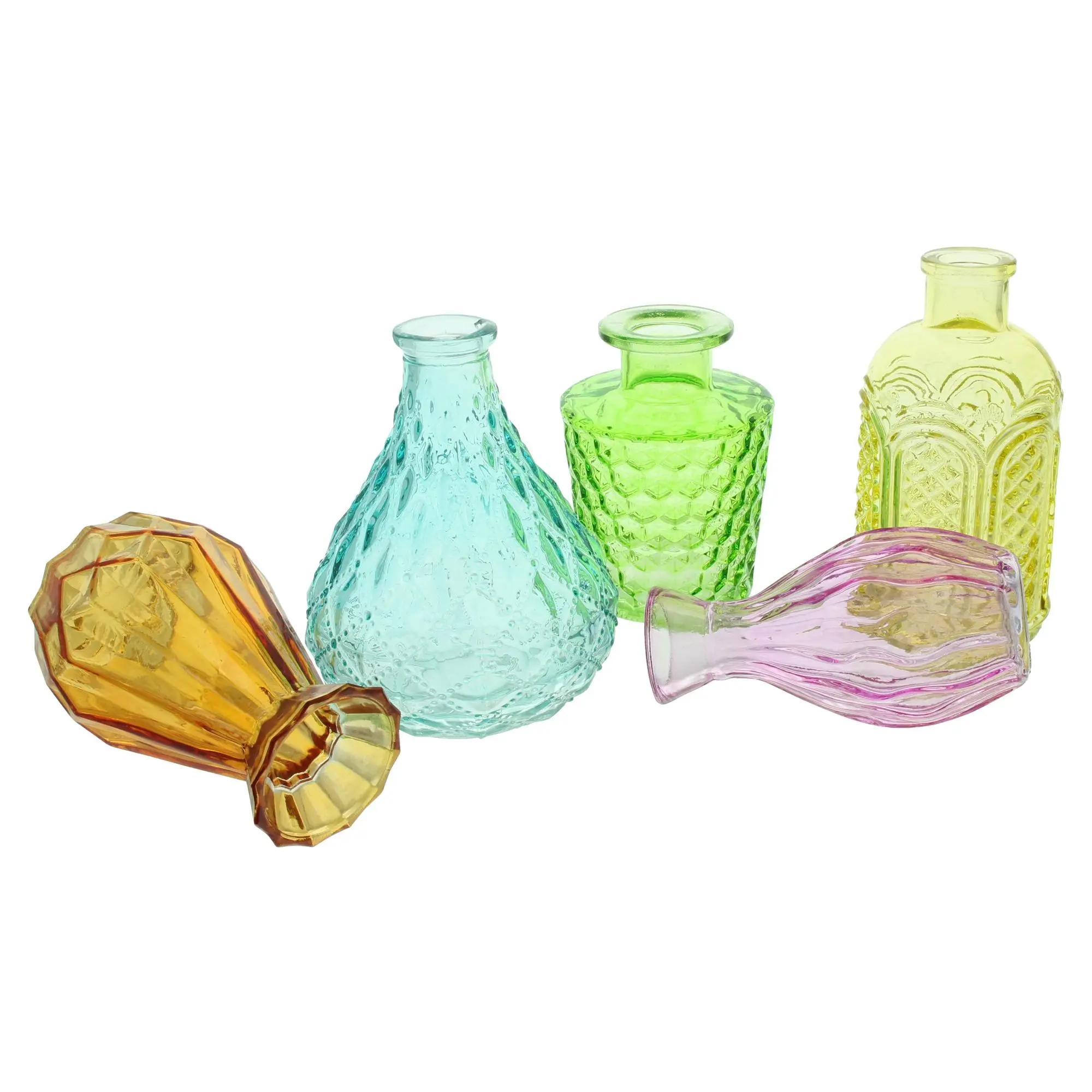 Dekovase "Bunte Vielfalt", 5er Set  im Frank Flechtwaren Online Shop für Gartenparty kaufen