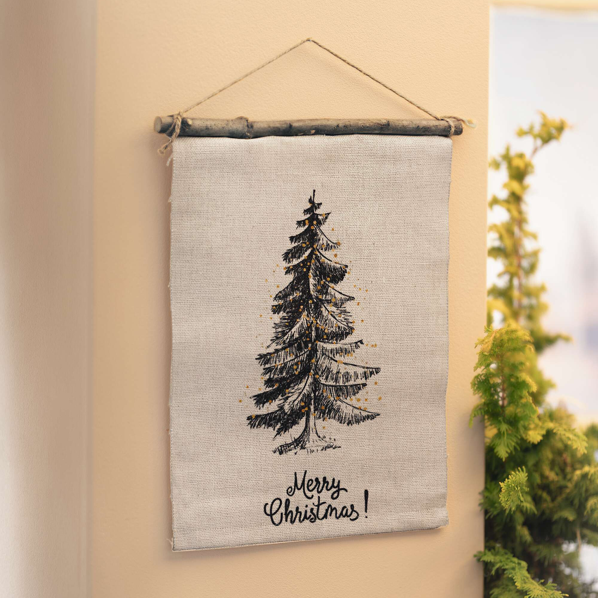 Wanddeko "Merry Christmas"  im Frank Flechtwaren Online Shop kaufen