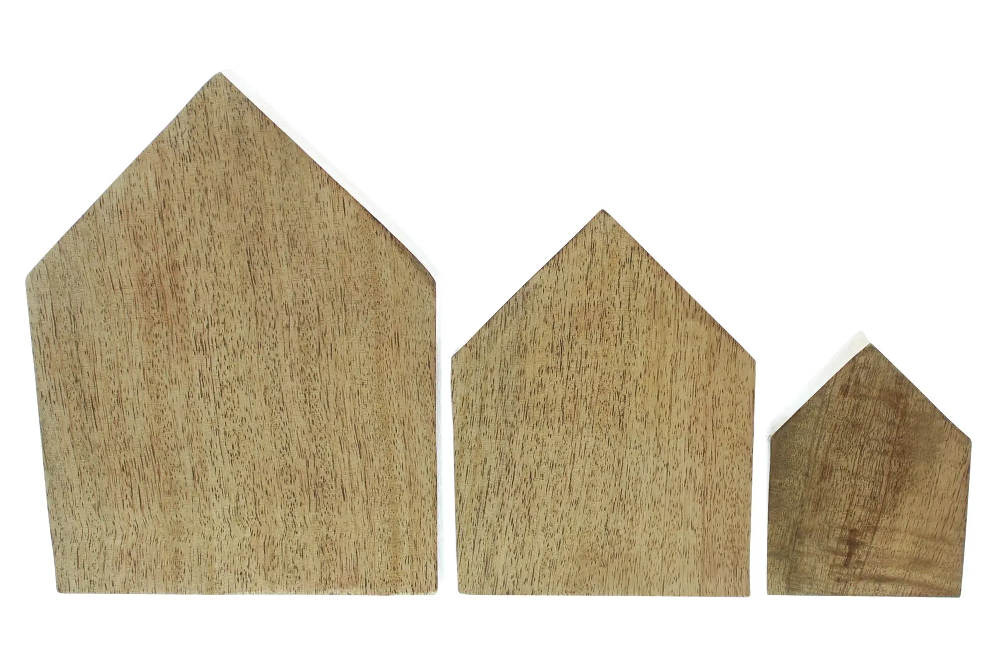 Holzdeko "Haus", 3er Set  im Frank Flechtwaren Online Shop für Ostern kaufen