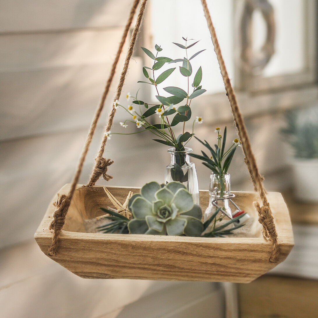 Schale "Wood", quadratisch  im Frank Flechtwaren Online Shop kaufen