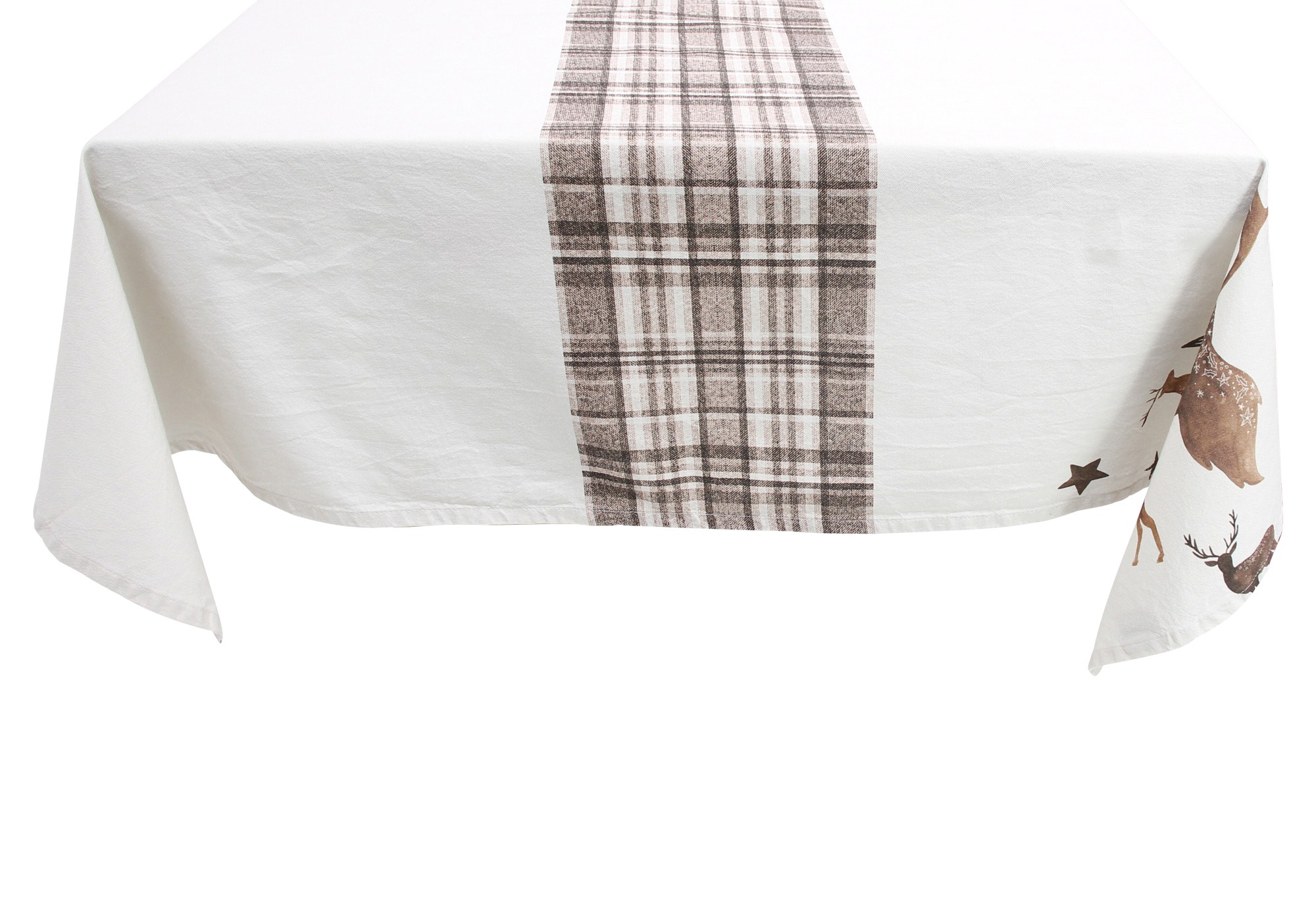 Tafeldecke "Sternen-Hirsch"  im Frank Flechtwaren Online Shop für Trendmotiv Hirsch kaufen