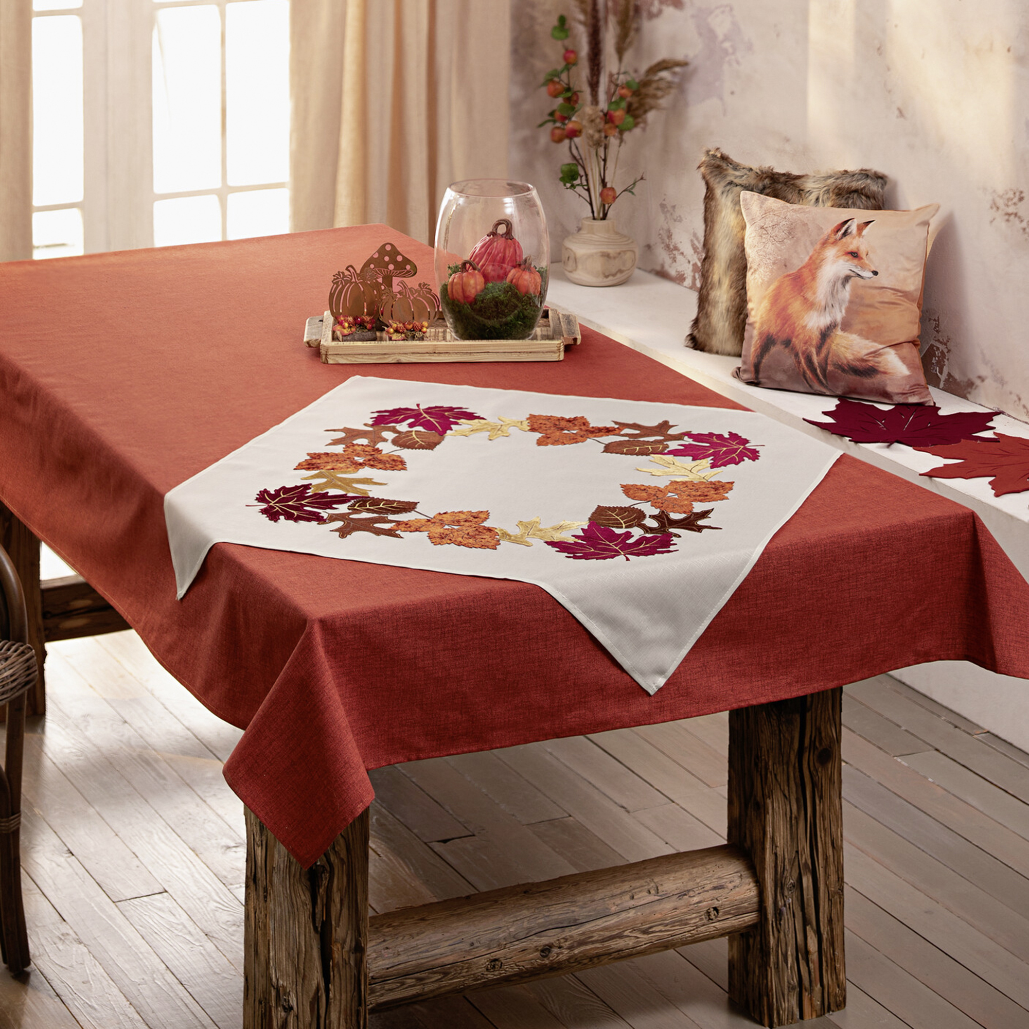 Tischdecke "Herbstblätter"  im Frank Flechtwaren Online Shop kaufen