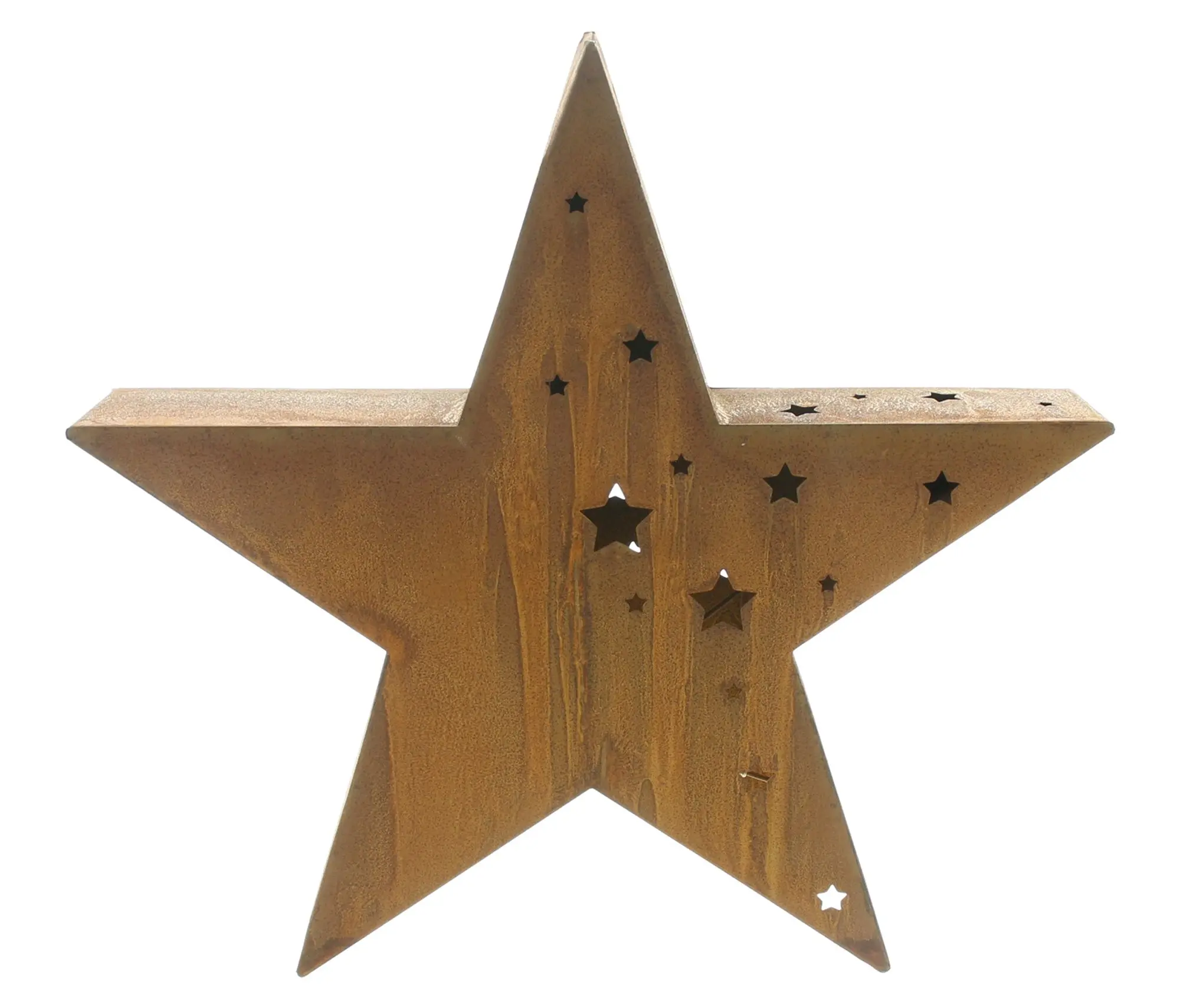 LED-Stern "Lichtermeer"  im Frank Flechtwaren Online Shop für Rostdeko für Ihren Garten kaufen