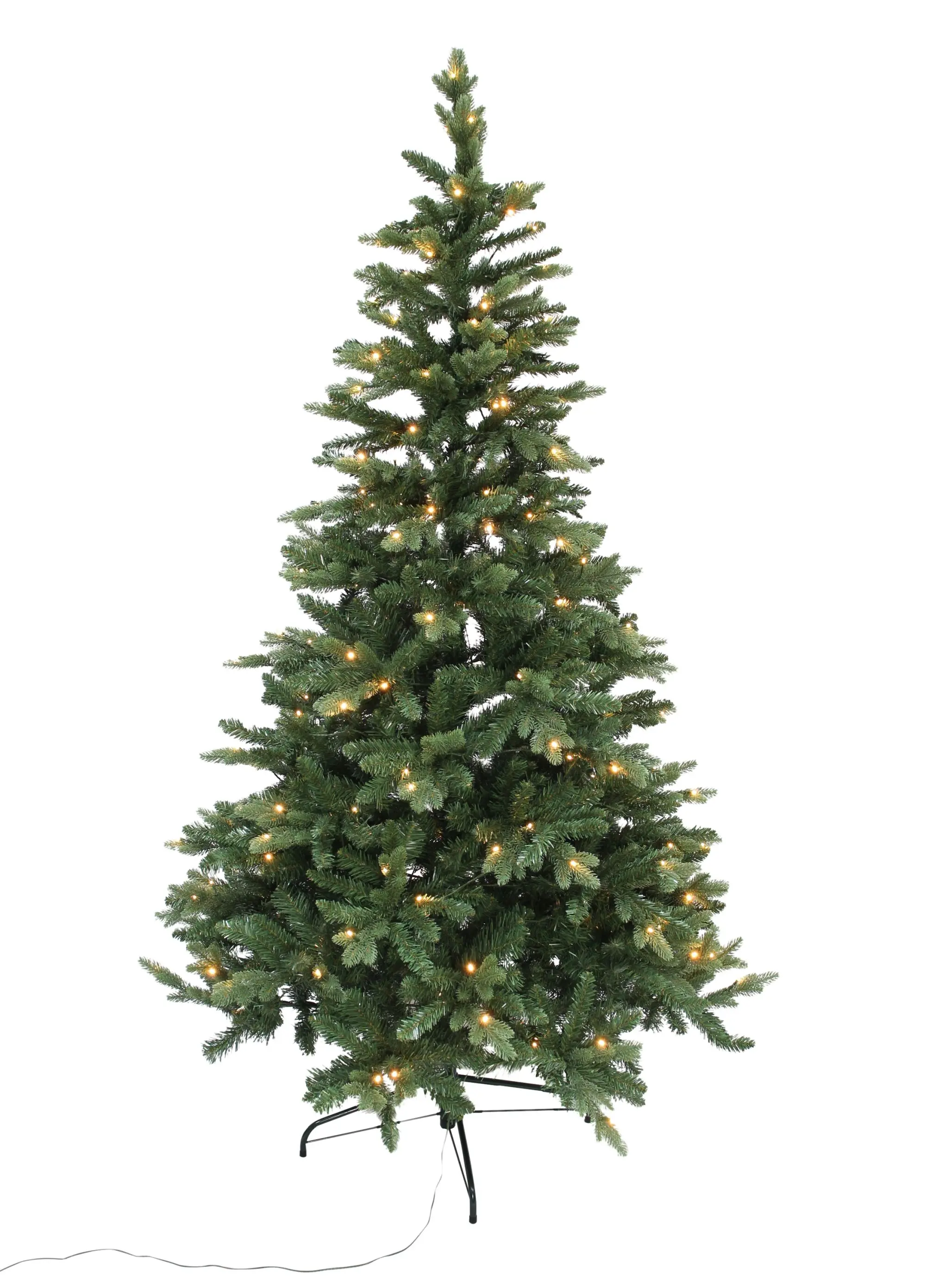 Tannenbaum mit Lichterkette  im Frank Flechtwaren Online Shop für Nostalgische Weihnachten kaufen